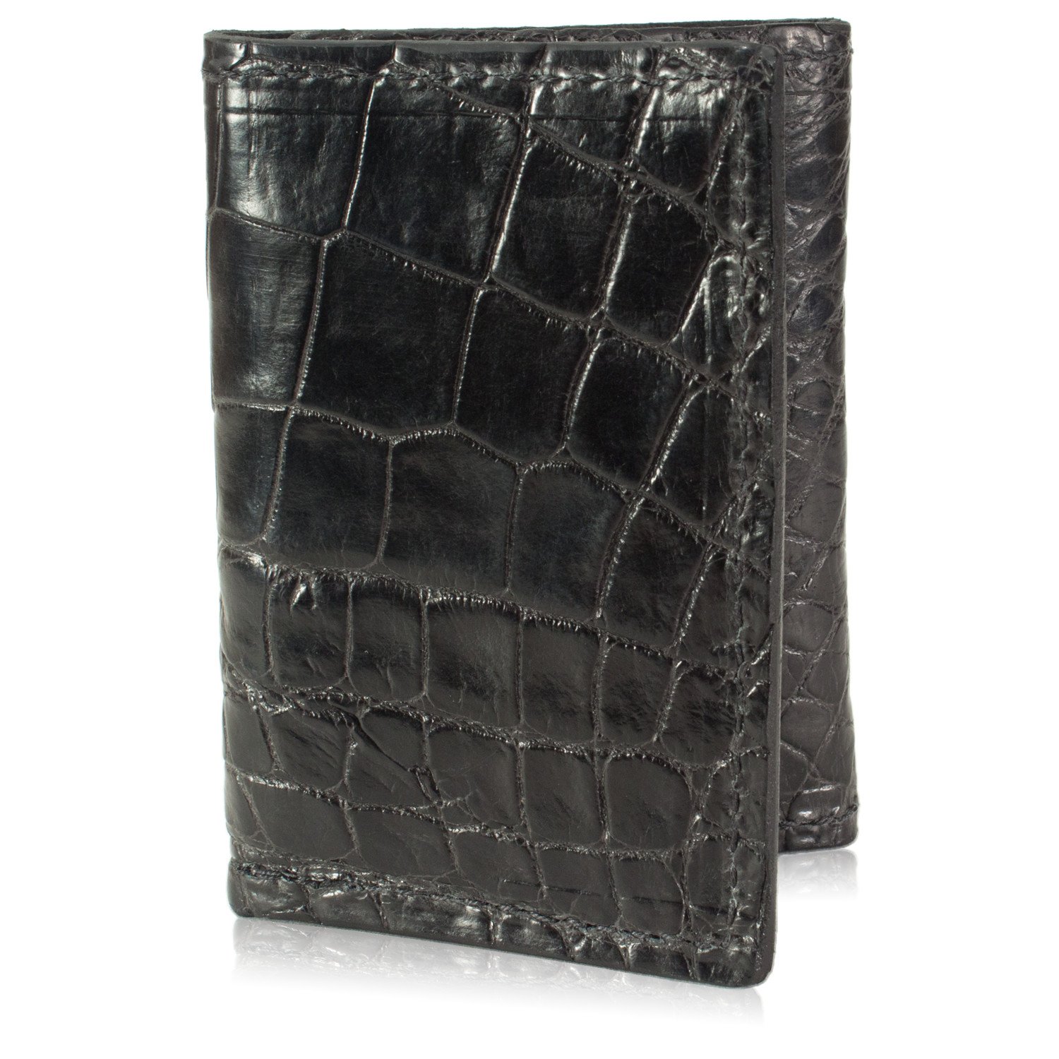 Genuine Alligator Skin Trifold Leather Wallet for Men - Handmade Luxury Wallet with 9 Card Slots & RFID Protection - Perfect for Business, Travel, and Everyday Use