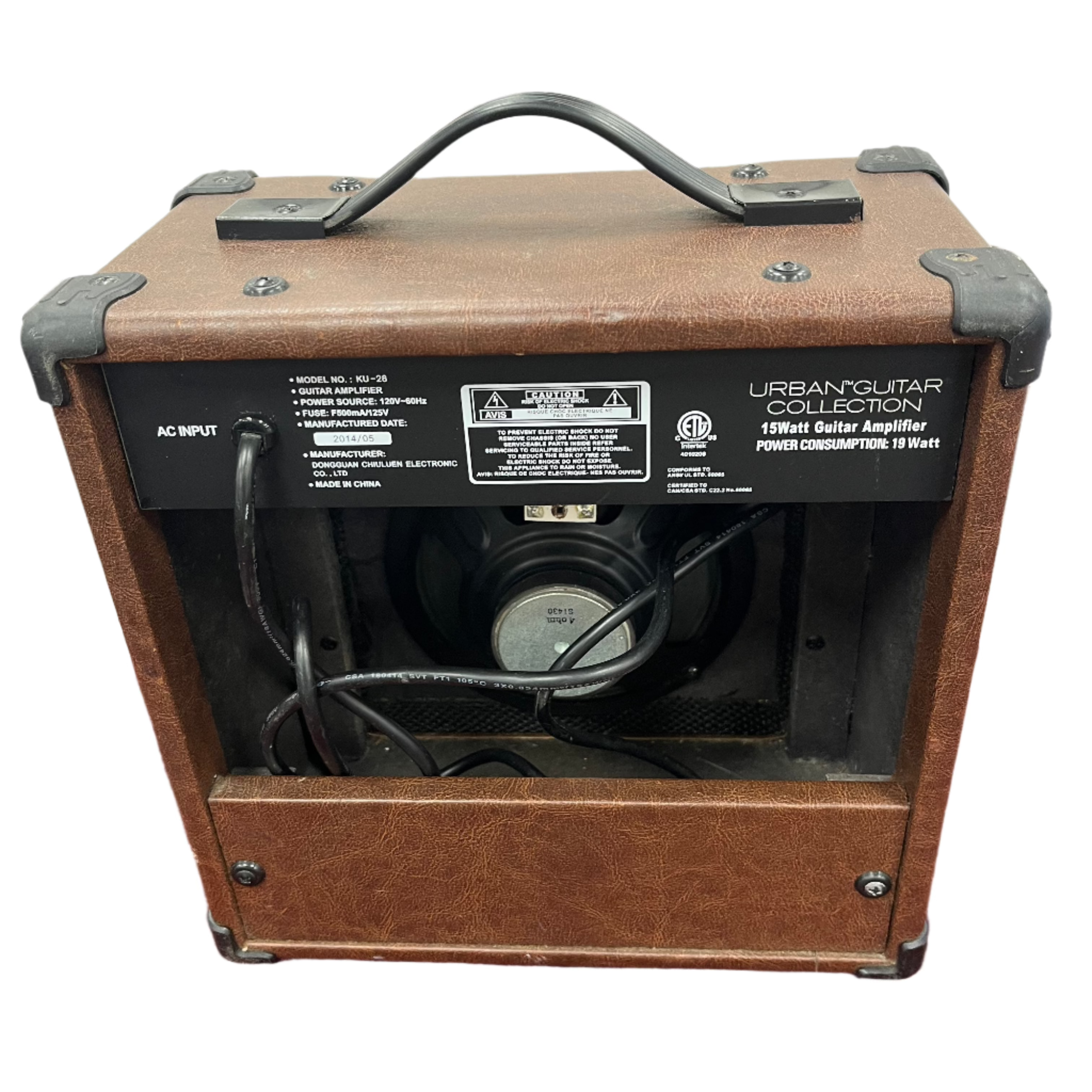 Urban Reverb 15W Portable Electric Guitar Amplifier - Perfect for Home Practice, Studio Recording & Small Gigs