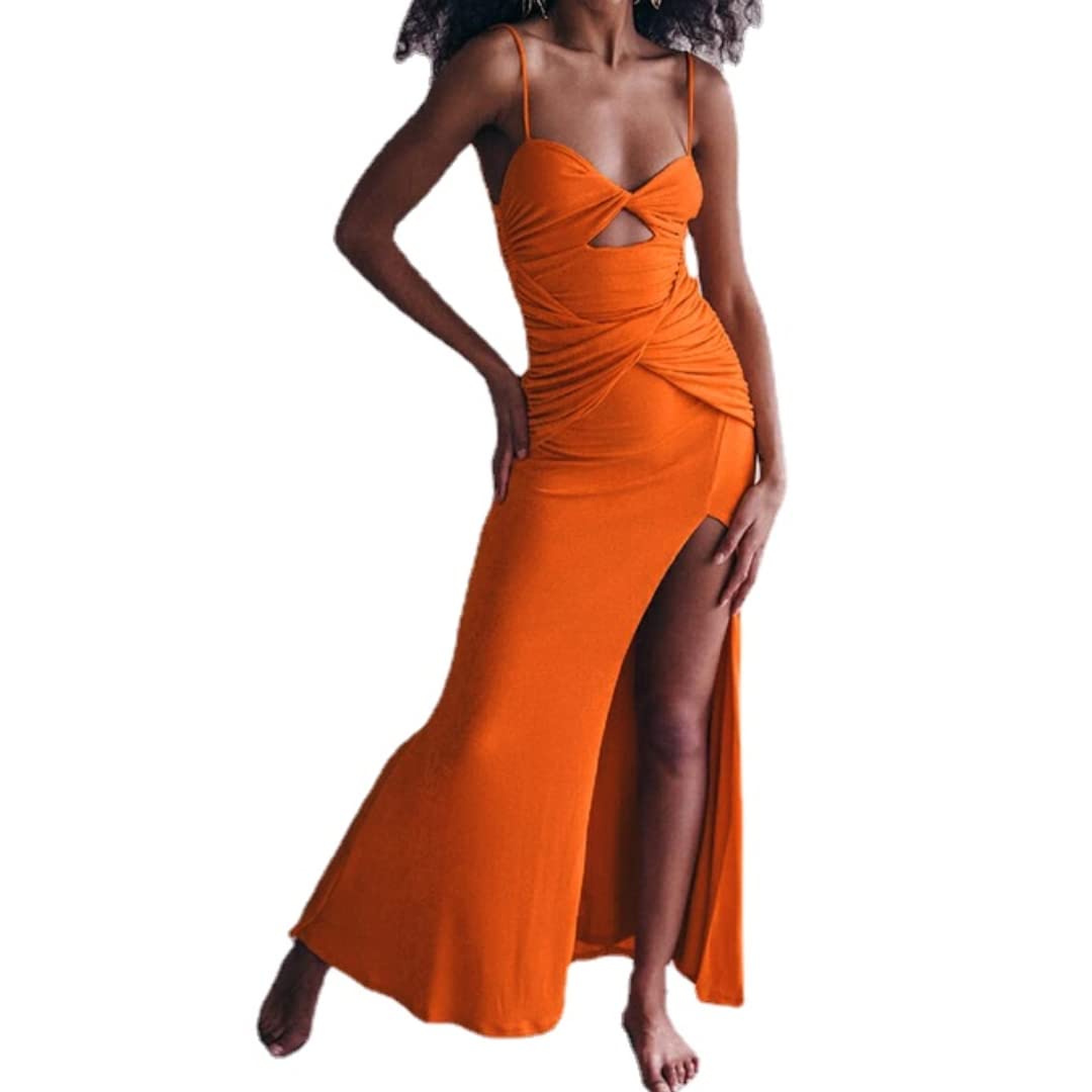 PDXNYXX Sexy Maxi Dress for Women - Flowy Summer Beach Vacation Dress, Elegant Long Maxi Dress for Casual Outings, Parties & Date Nights