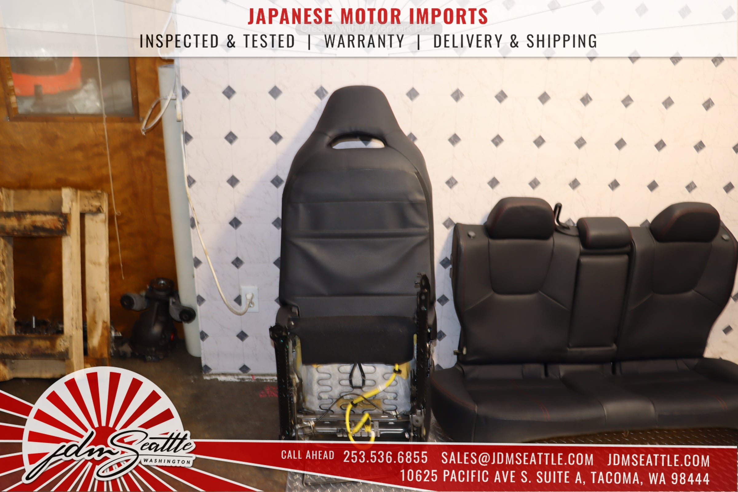 2008-2014 Subaru WRX STI OEM Version 10 Sedan Front & Rear Seat Set - JDM Genuine Parts for Performance Upgrade & Interior Restoration
