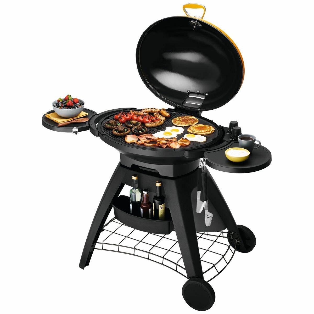 Beefeater Bigg Bugg Amber Mobile LPG BBQ Grill - Model BB722AA - Portable Outdoor Gas Grill for Camping, Tailgating & Backyard BBQs
