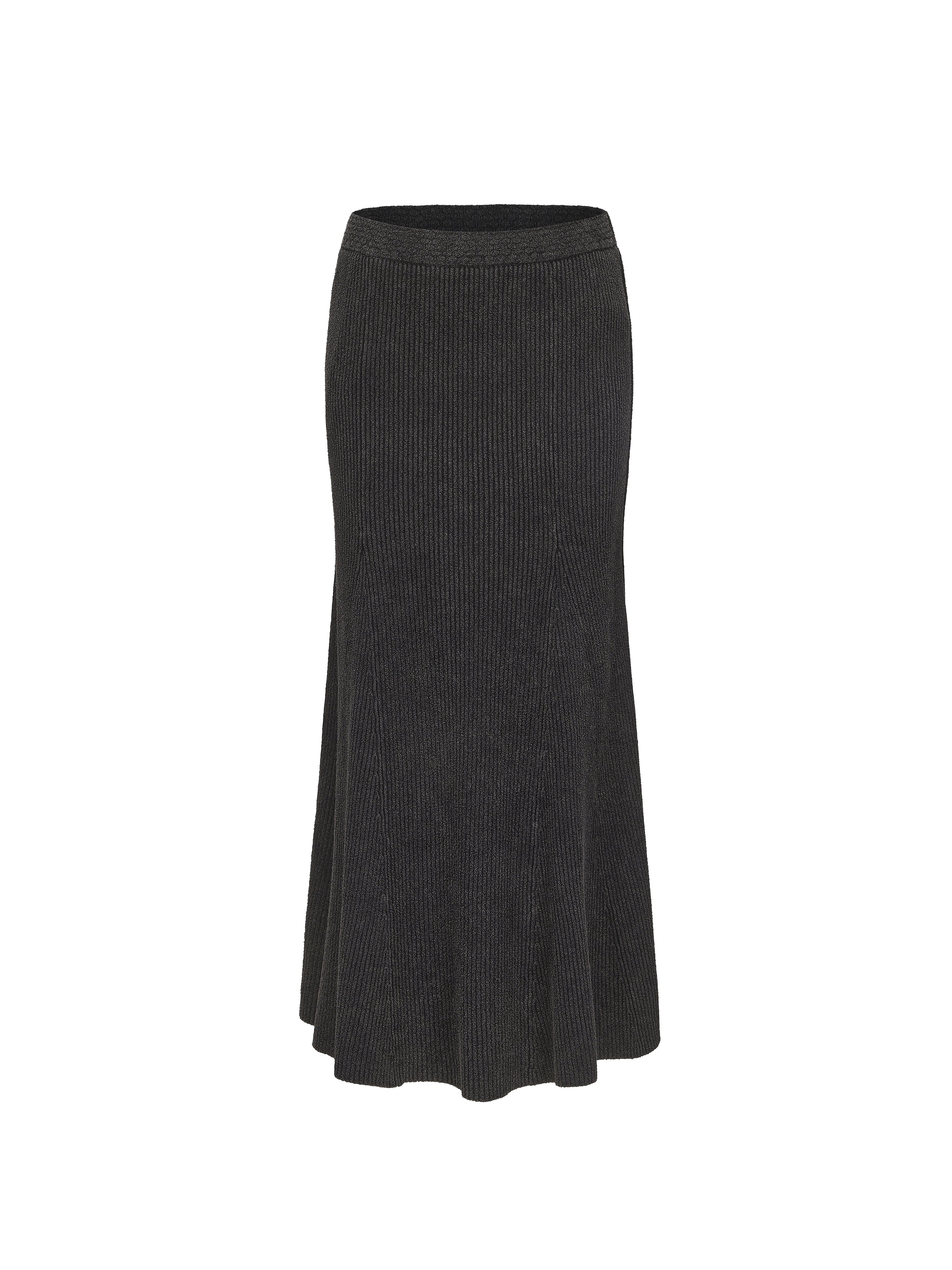 Elegant Soil Knit Fishtail Skirt for Women - Flowy Mermaid Hem Maxi Skirt - Boho Chic Casual & Party Wear - Perfect for Date Nights, Beach Vacations, and Special Occasions