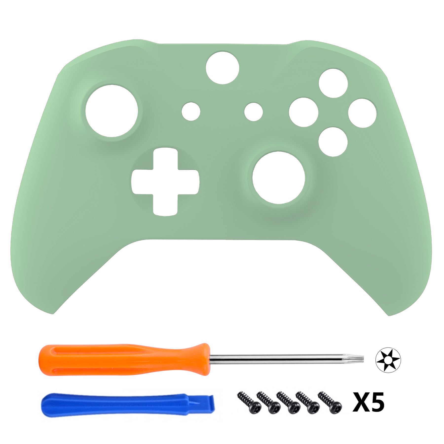 eXtremeRate Matcha Green Xbox One S/X Controller Shell - Custom Replacement Faceplate for Gaming