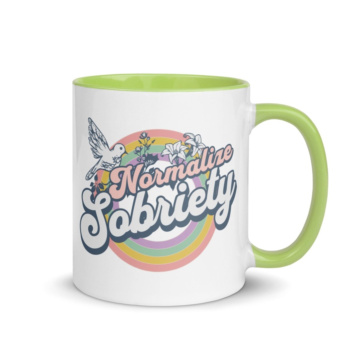 Normalize Sobriety Inspirational Coffee Mug - Motivational Ceramic Cup for Tea & Coffee - Perfect for Office, Home & Recovery Support Gifts