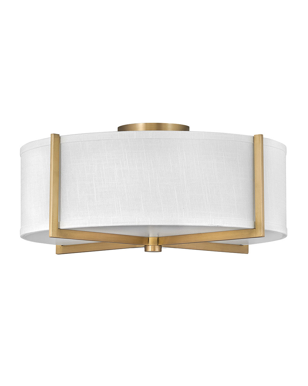 Vintage Brass Axis Off-White LED Foyer Pendant Light - Elegant Entryway Lighting for Hallway, Staircase & Porch
