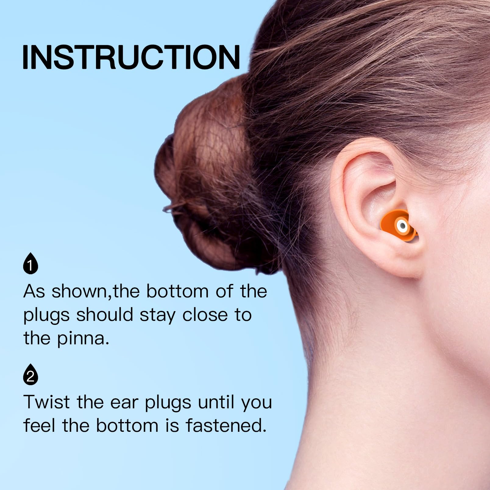 Waterproof Swimming Ear Plugs for Kids Age 10-14 - 2 Pairs Soft Comfortable Swim Earplugs with Protective Case - Ideal for Pool, Beach & Water Sports (Pale Pink Kids Edition)