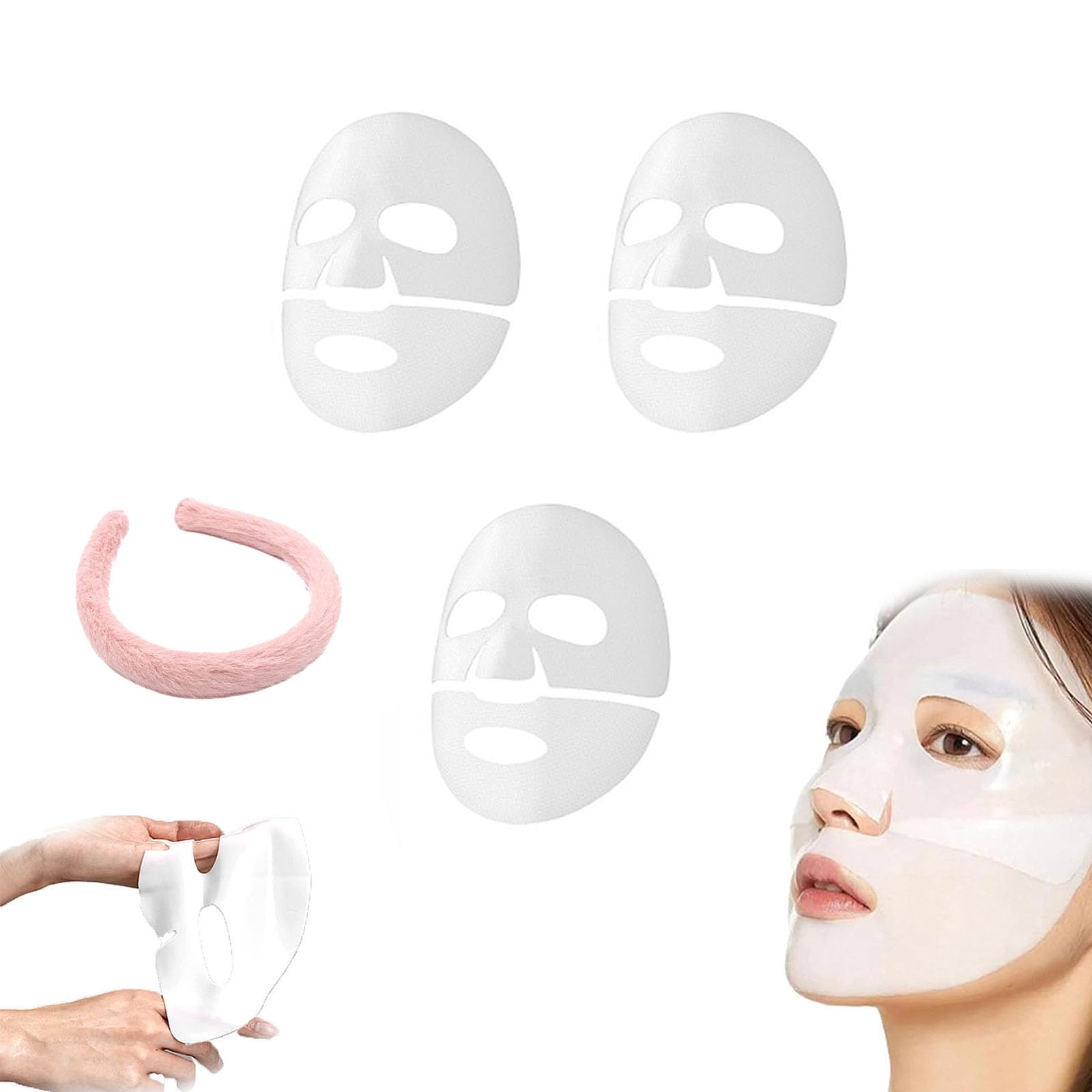 Dpoiex Anti-Wrinkle Collagen Face Mask - Overnight Deep Hydration & Lifting Treatment for Wrinkles - Perfect for Nighttime Skincare Routine & Spa Days