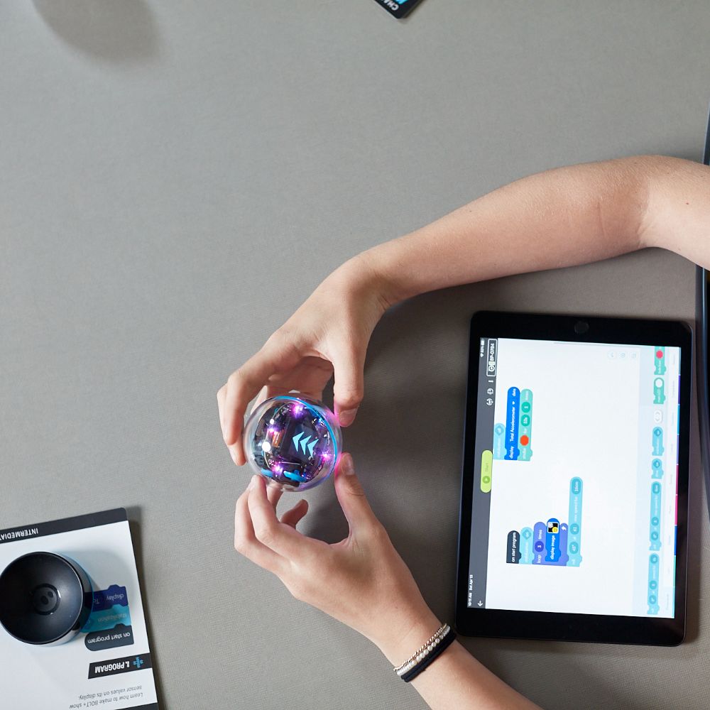 Sphero Bolt Plus - Programmable Robot Ball for Kids & STEM Learning | Coding Toy for Home, School & Outdoor Play