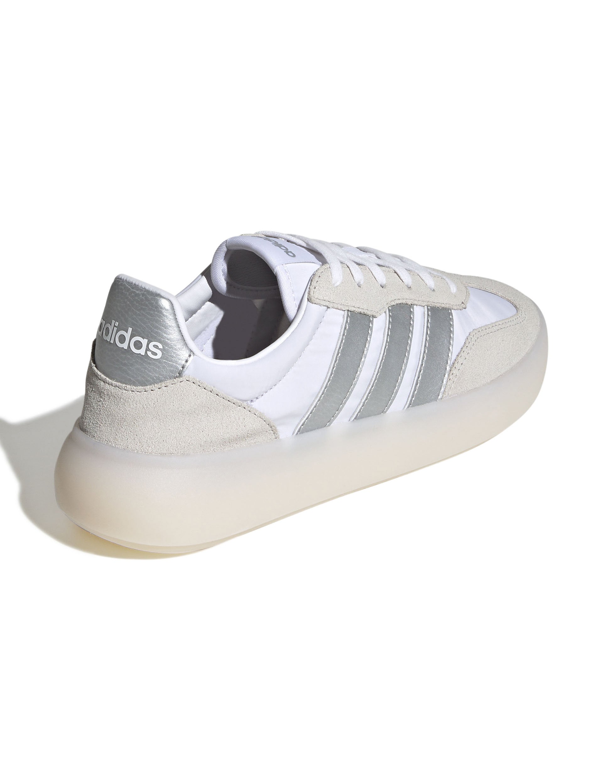 Barreda Decode Shoes - Cloud White, Matte Silver & Grey Running Sneakers for Men & Women | Lightweight Comfortable Athletic Shoes for Jogging, Gym & Casual Wear