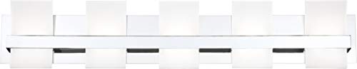Eurofase Cambridge 5-Light LED Bathroom Vanity Light - Chrome Finish for Modern Bathroom & Dressing Room Lighting