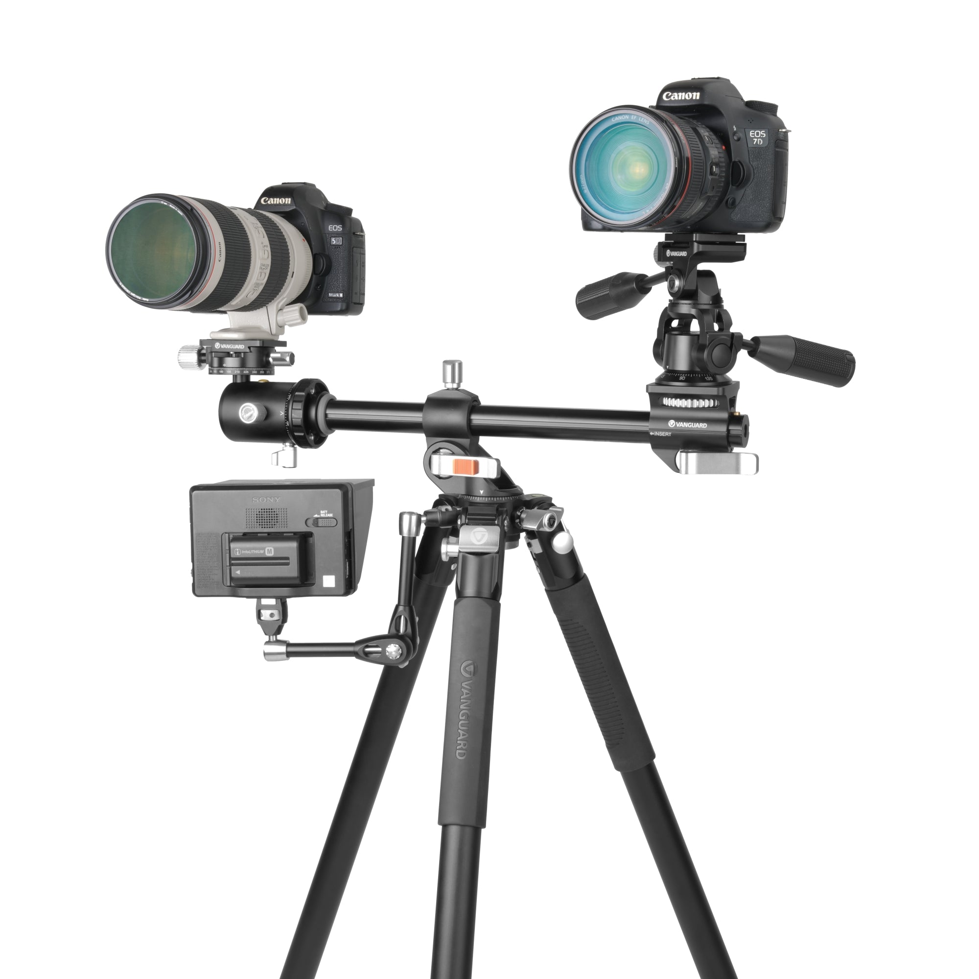 VEO 3+ 303ABS Aluminum Tripod with Dual Axis Ball Head - Lightweight & Sturdy Camera Stand for DSLR, Mirrorless, Video Shooting - Perfect for Travel, Photography & Vlogging