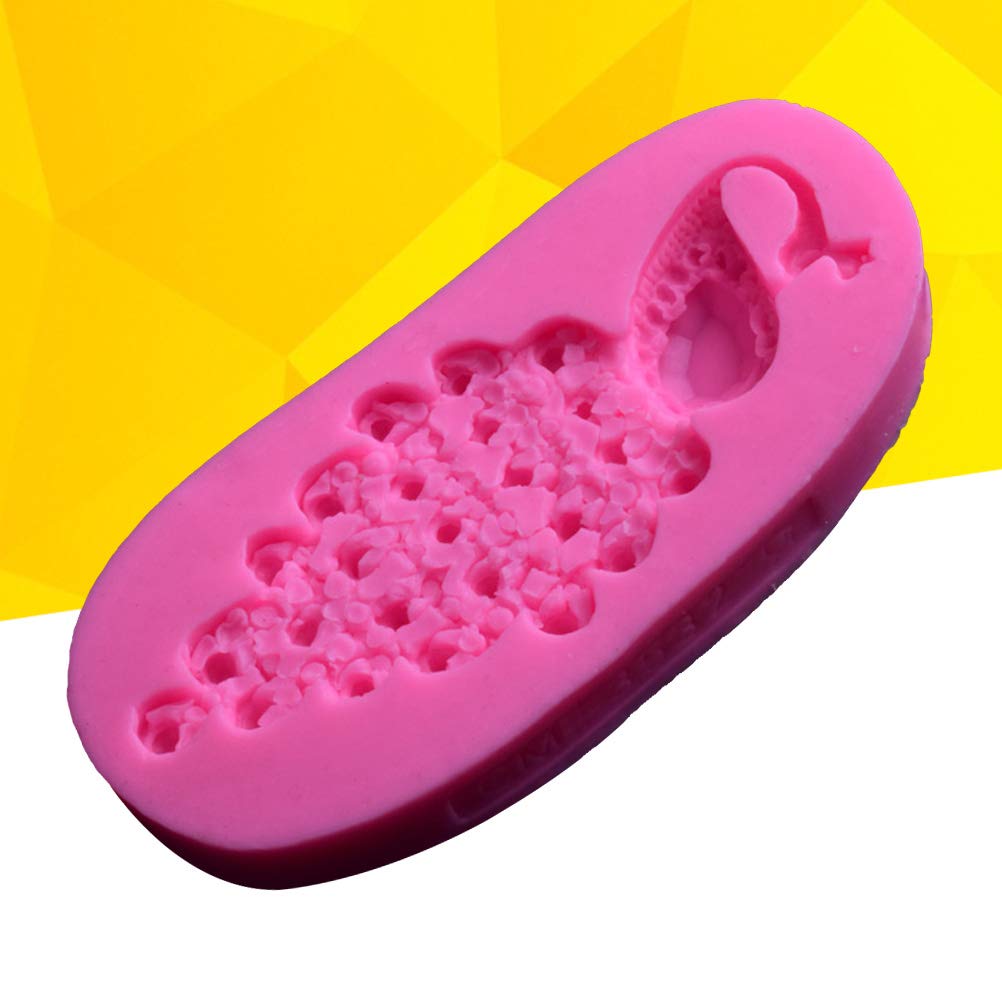 Peacock-Shaped Silicone Ice Cube Mold for Cake, Jelly, Candy & Chocolate - DIY Baking Decorations (Pink) - Perfect for Christmas, Parties & Home Decor