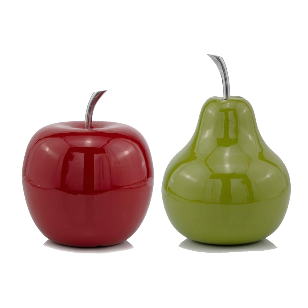 Modern Day Accents 3762 Manzano XL Red Apple Sculpture - 11