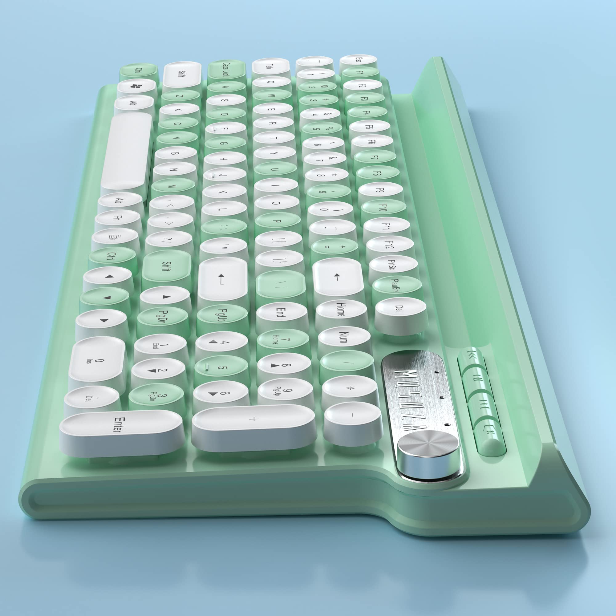 Wireless Keyboard with Phone Stand - Ergonomic Wireless Computer Keyboard for Laptop/PC, Ideal for Home Office, Gaming, and Remote Work