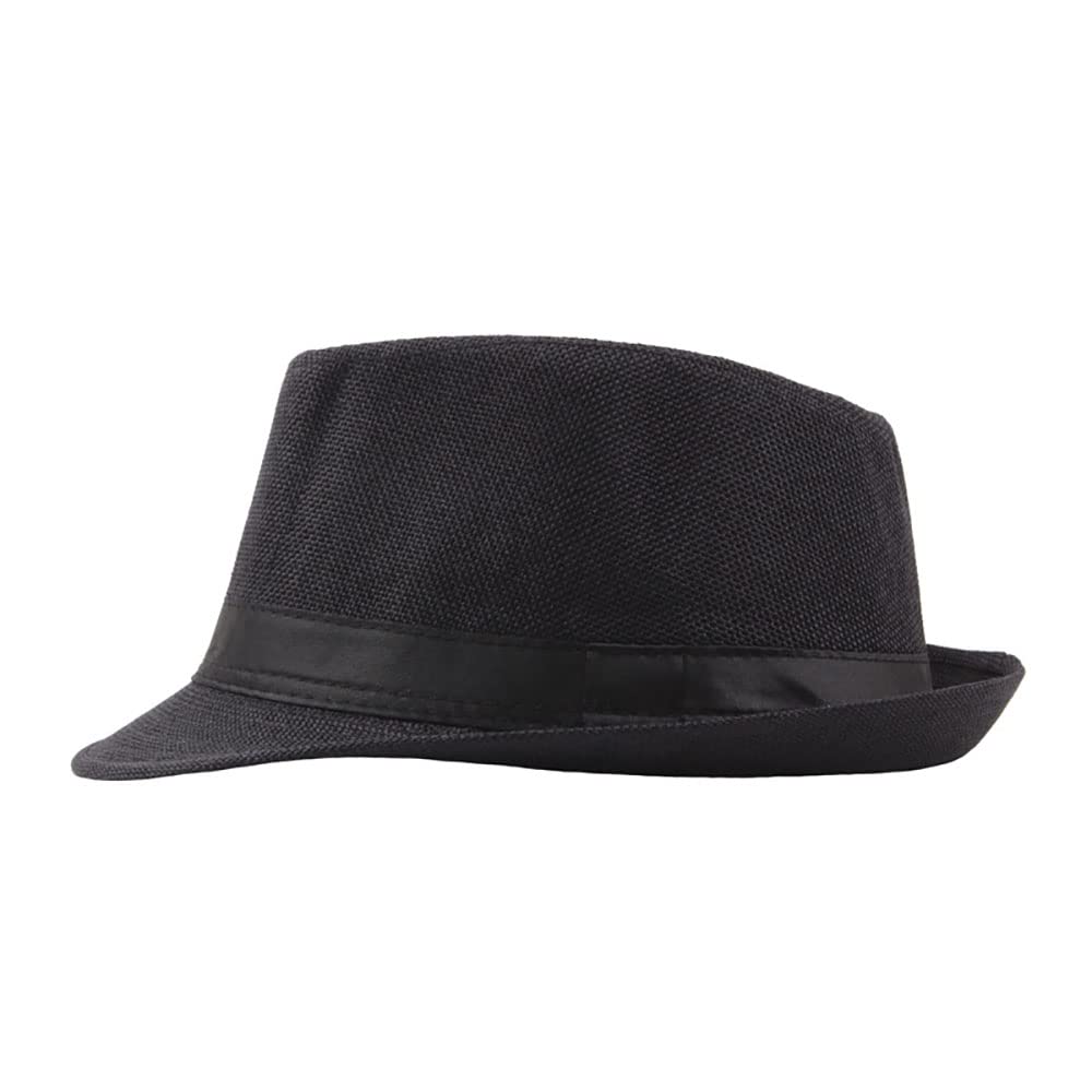 Stylish Men's Summer Panama Hat - Breathable Straw Fedora with Crimped Design for Beach, Travel & Outdoor Activities | UV Protection Sun Hat