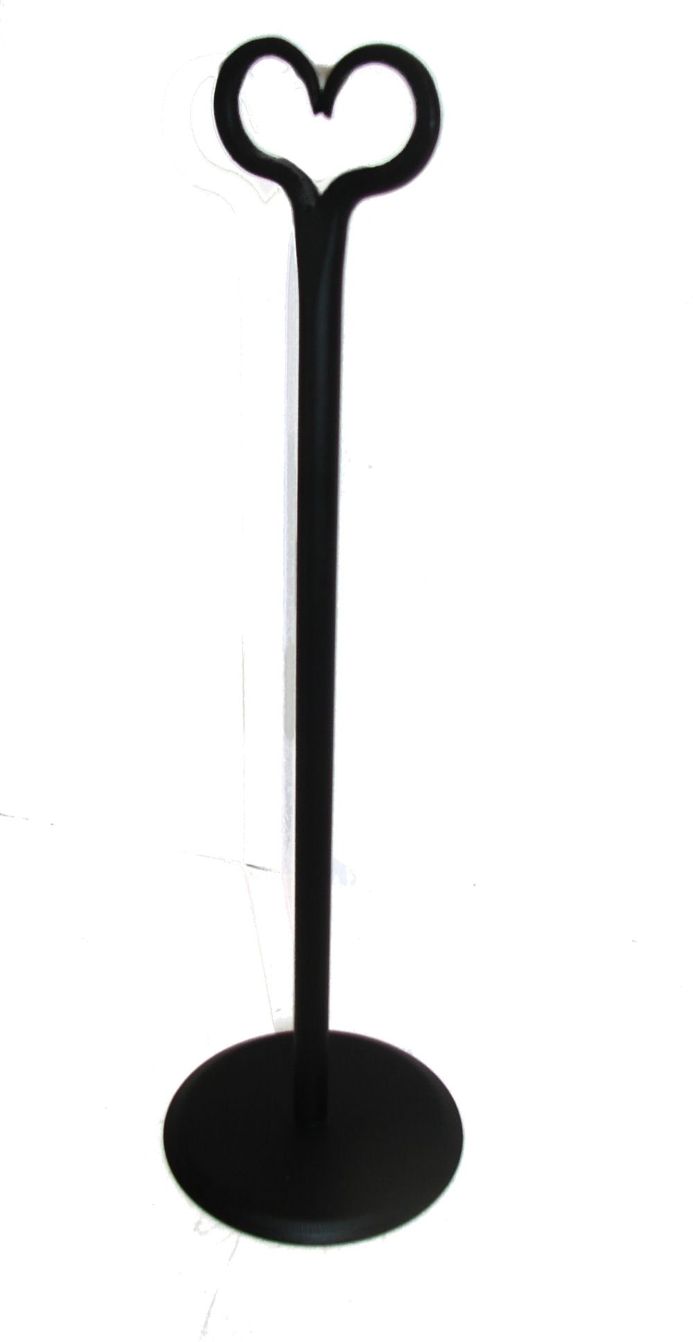 Handmade Wrought Iron Heart-Shaped Paper Towel Holder - American Crafted Standing Towel Rack for Kitchen, Bathroom & Office Decor