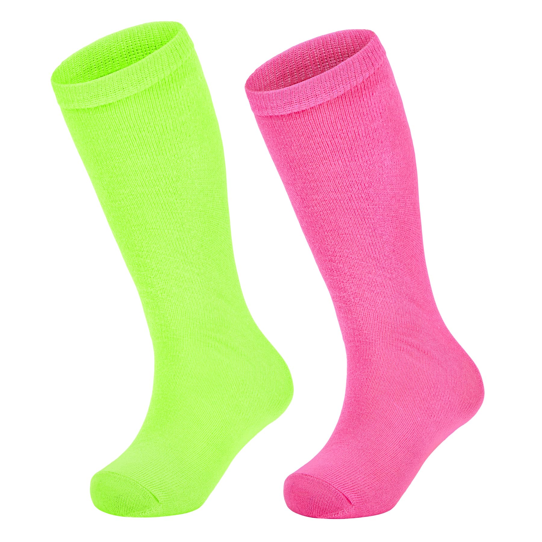 Zando Kids Soccer Baseball Football Softball Socks - Cotton Knee High Athletic Socks for Boys & Girls Ages 3-12 - Perfect for Sports Uniforms, Team Games & School PE Activities