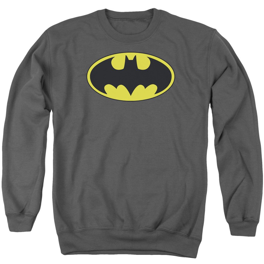 Batman Classic Bat Logo Unisex Crewneck Sweatshirt for Men & Women | Superhero Apparel, Casual Wear, Cosplay Costume