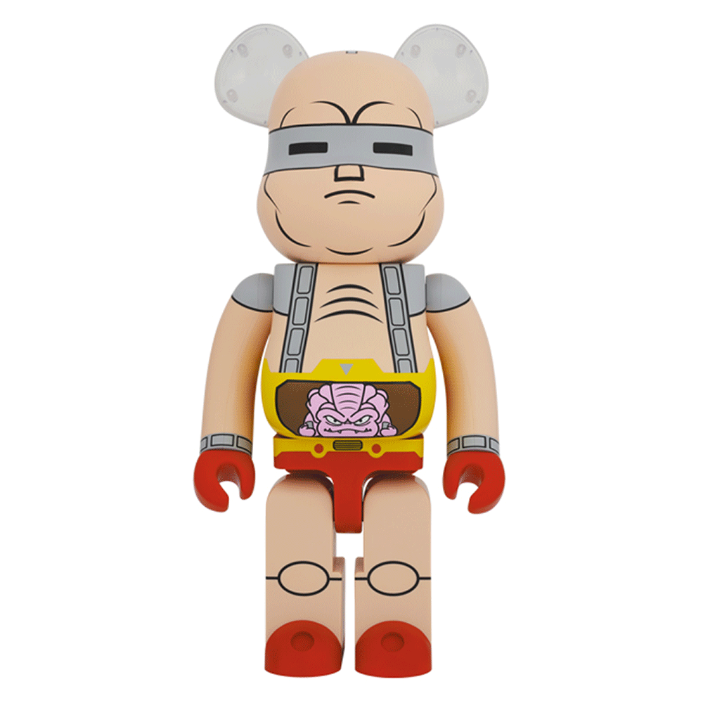 1000% Bearbrick Krang Robot Action Figure - TMNT Ninja Turtles Villain Collectible Toy for Display & Gifts - Perfect for Anime Fans and Comic Collectors
