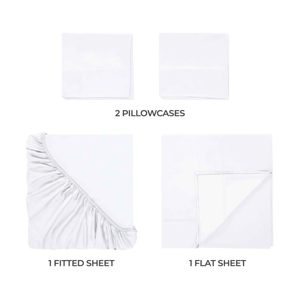 Premium 300 Thread Count Modal Deep Pocket Sheet Set - Soft & Breathable Bedding for Ultimate Comfort - Perfect for Master Bedroom, Guest Room, or Vacation Home