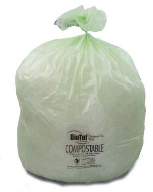 30 x 39 Inch 30 Gallon Green Trash Bags - Heavy Duty Garbage Bags for Kitchen, Office & Outdoor Use - Case of 125 (CL-BIG-3039)