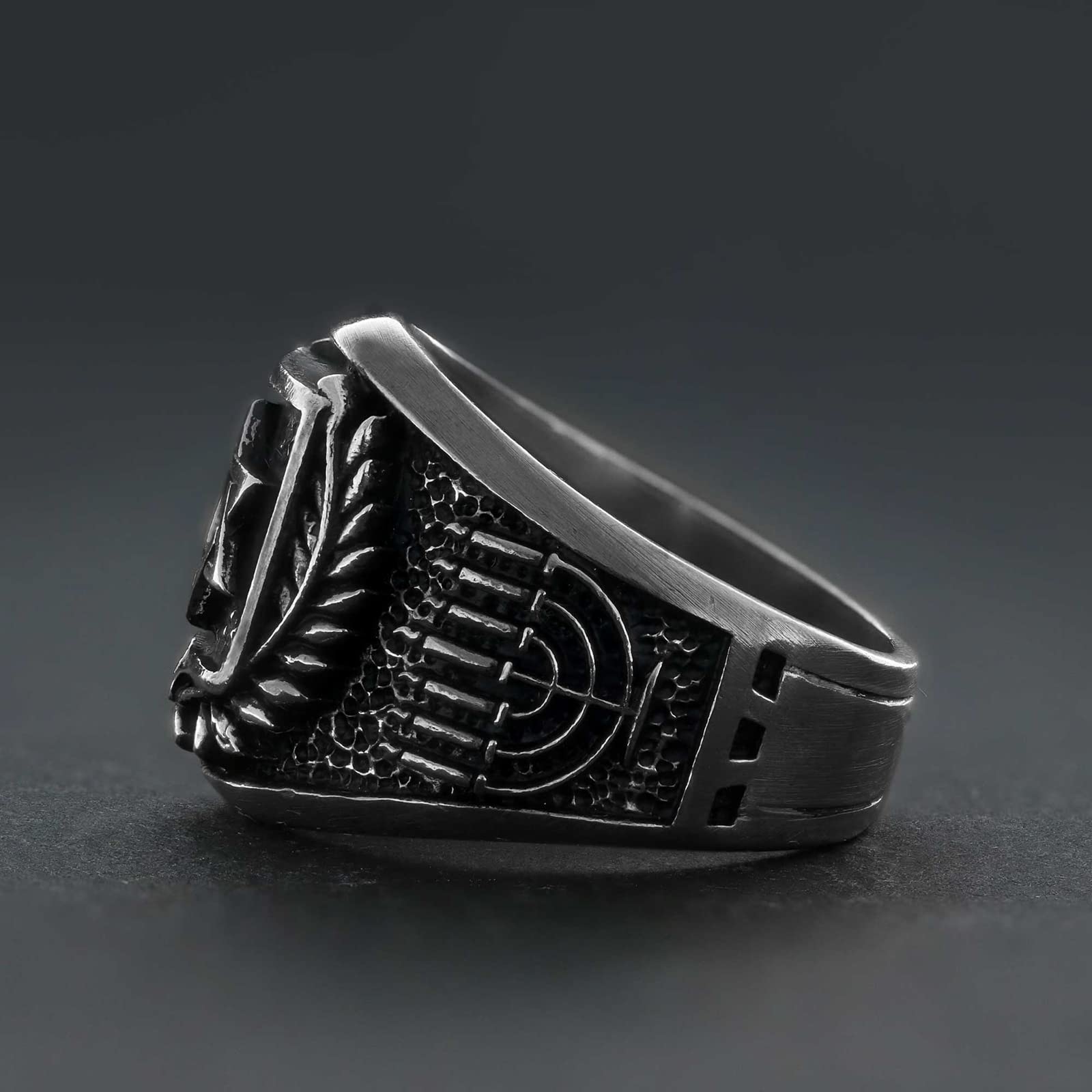 Star of David Ring - Jewish Star Jewelry with Custom Hebrew Engraving | Magen David & Shield of David Ring | Perfect for Hanukkah Gifts, Bar Mitzvah & Jewish Wedding Jewelry