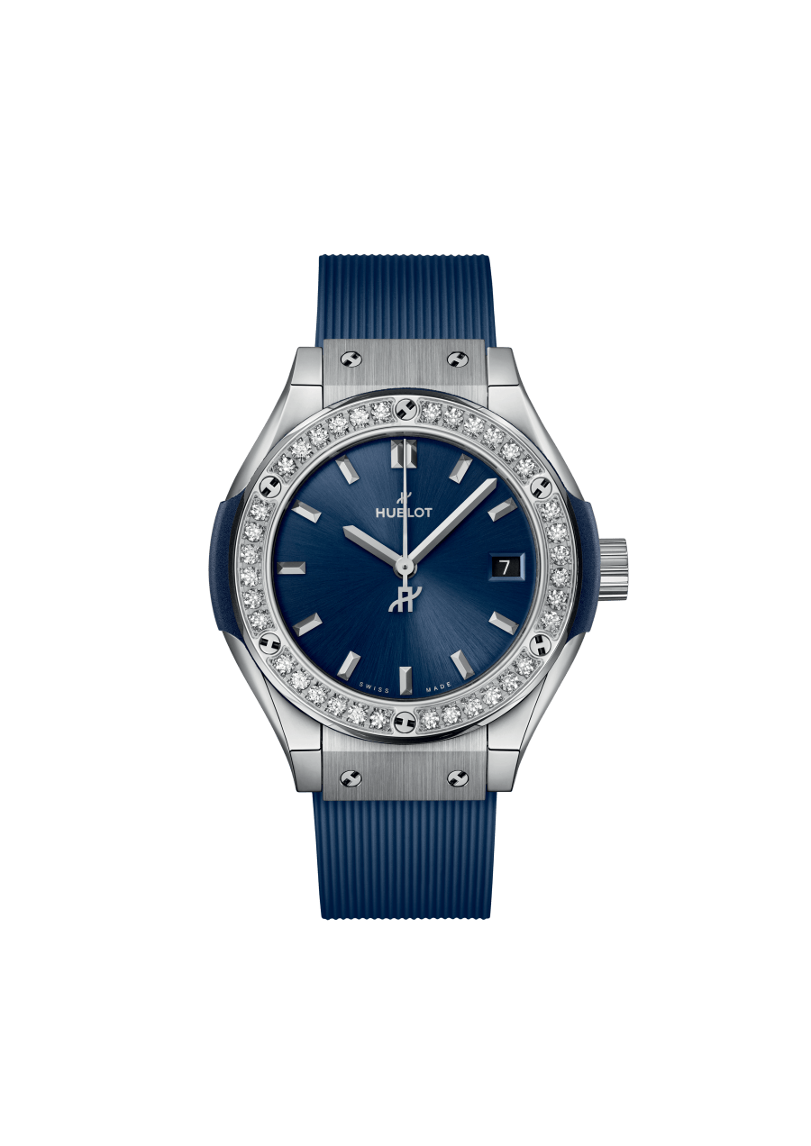 Hublot Classic Fusion Titanium & Diamonds Watch for Men & Women - Luxury Swiss Timepiece for Business, Gifts & Special Occasions