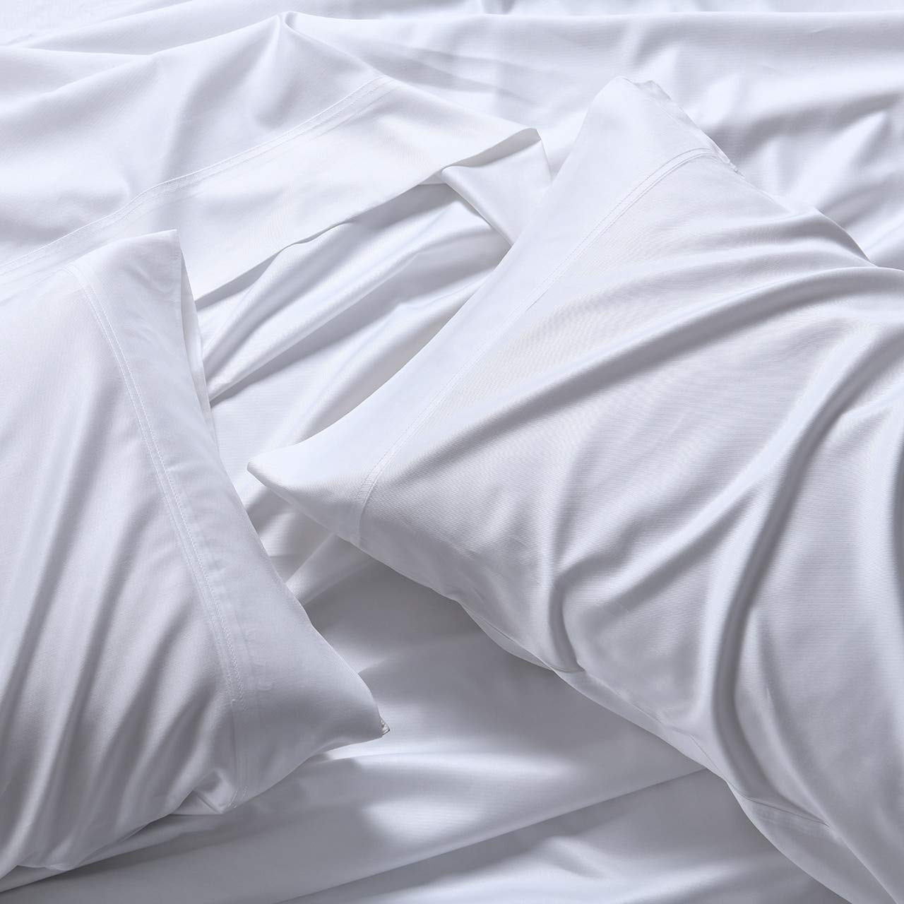 Royal Hotel Luxury Bamboo Viscose Pillowcase Set - 600 Thread Count Silky Soft King Size (2PC) - Sage Green - Breathable & Hypoallergenic for Ultimate Comfort in Bedroom, Hotel, or Guest Room
