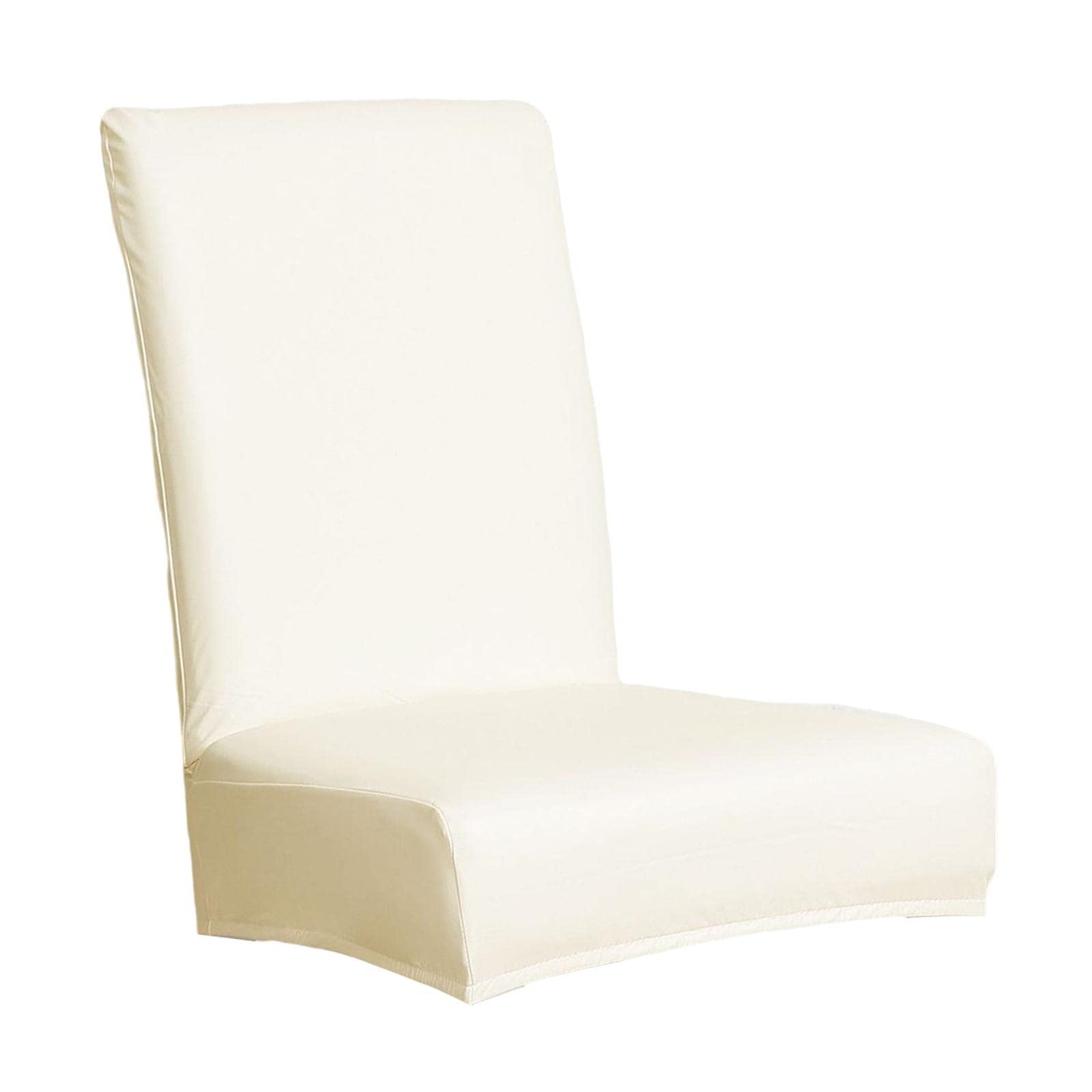 Universal Chair Slipcovers - SM SunniMix Removable Stretchable Chair Covers for Dining Room, Living Room, Party & Events (Beige) - Protect & Decorate Your Chairs