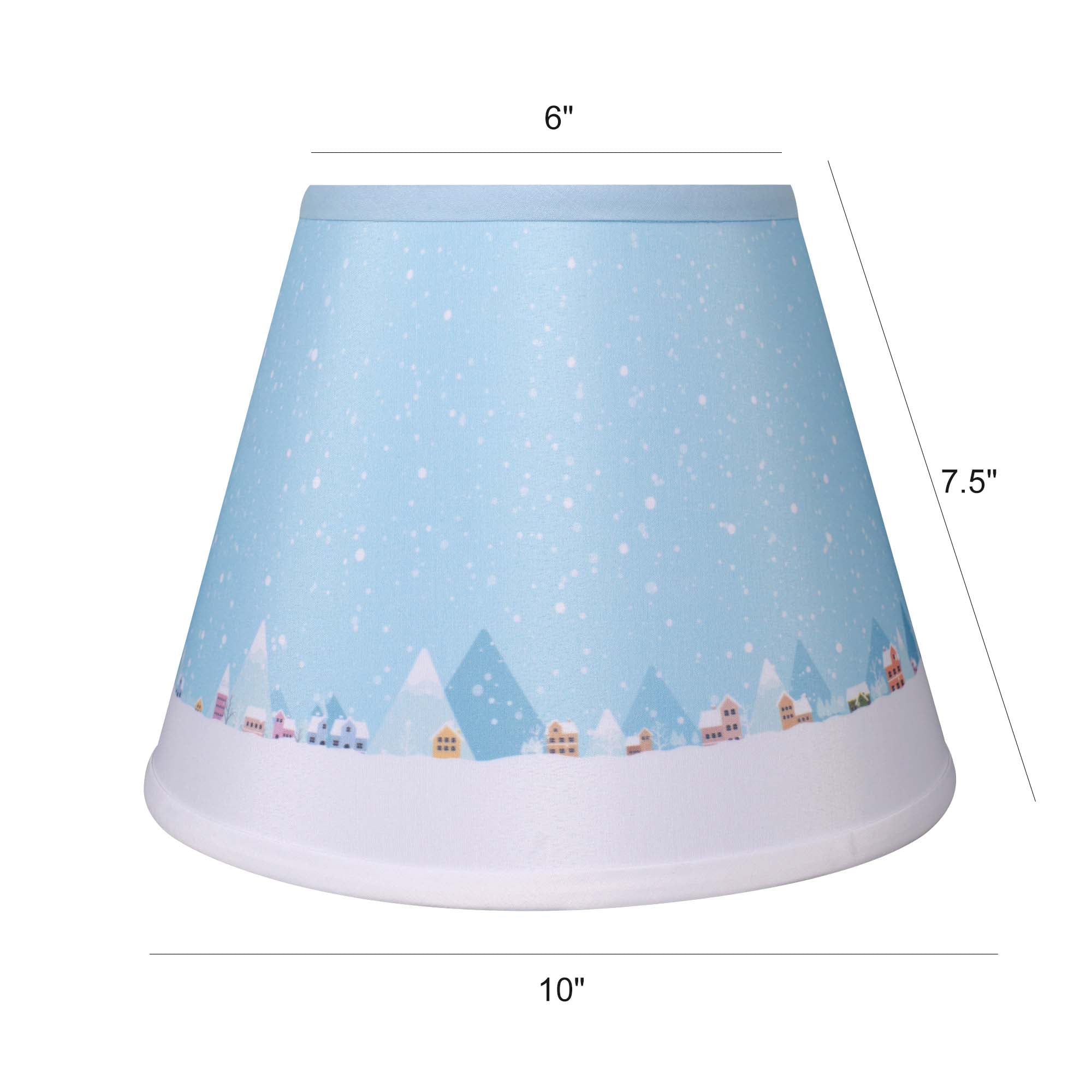 Empire Style Round Lamp Shade Set of 2 - 6x10x7.5 Inches - Carro Home Collection Limited Edition - Perfect for Bedroom, Living Room & Dining Room Lighting Decor