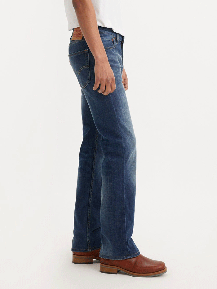 Levi's 527 Slim Boot Cut Jeans for Men | Classic Denim Pants with Wave Allusions Design | Perfect for Casual Wear, Night Out & Western Style Outfits