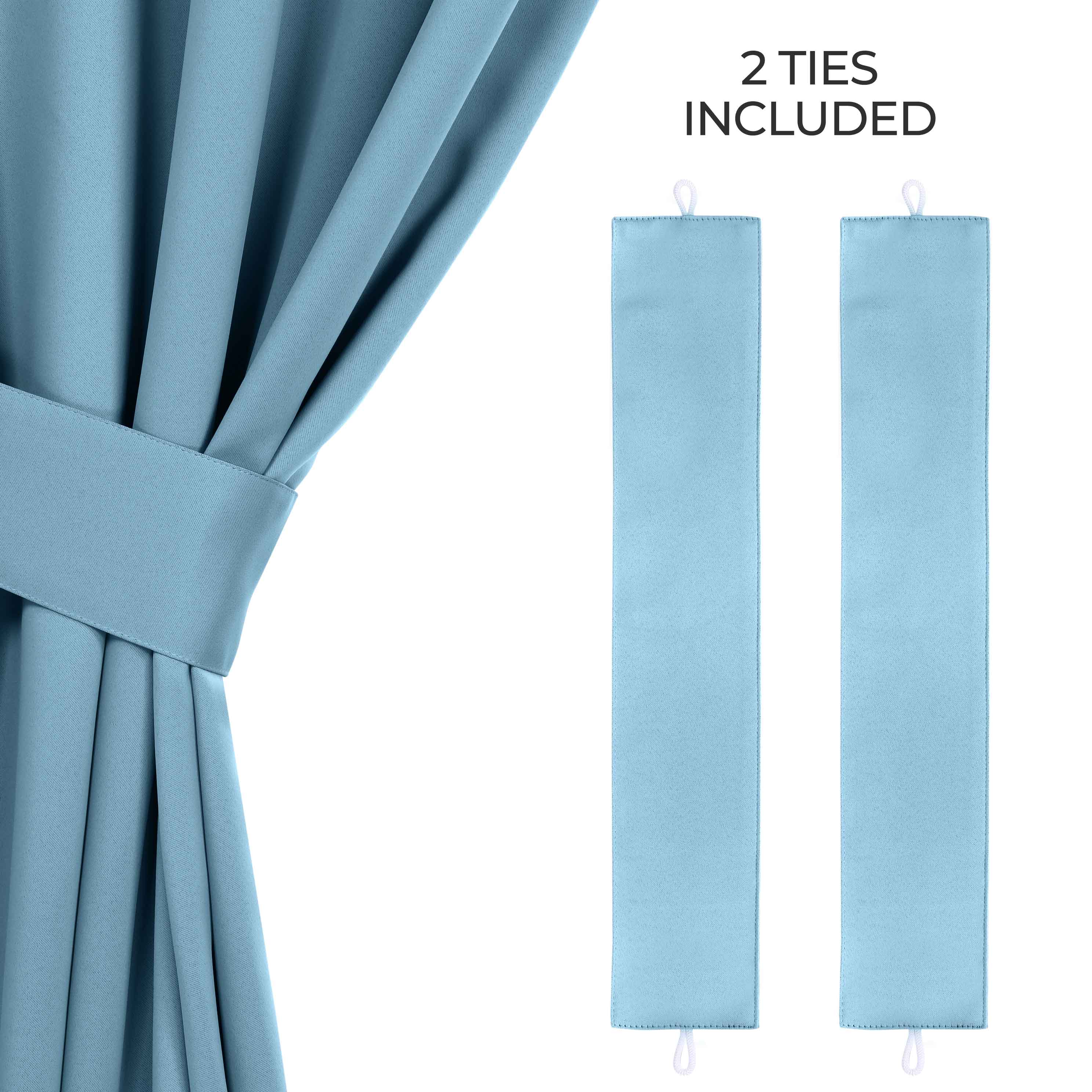 Machine Washable Blackout Curtains for Bedroom - Solid Room Darkening Window Drapes (Set of 2 Panels) - Perfect for Home Theater, Nursery & Light Sleepers