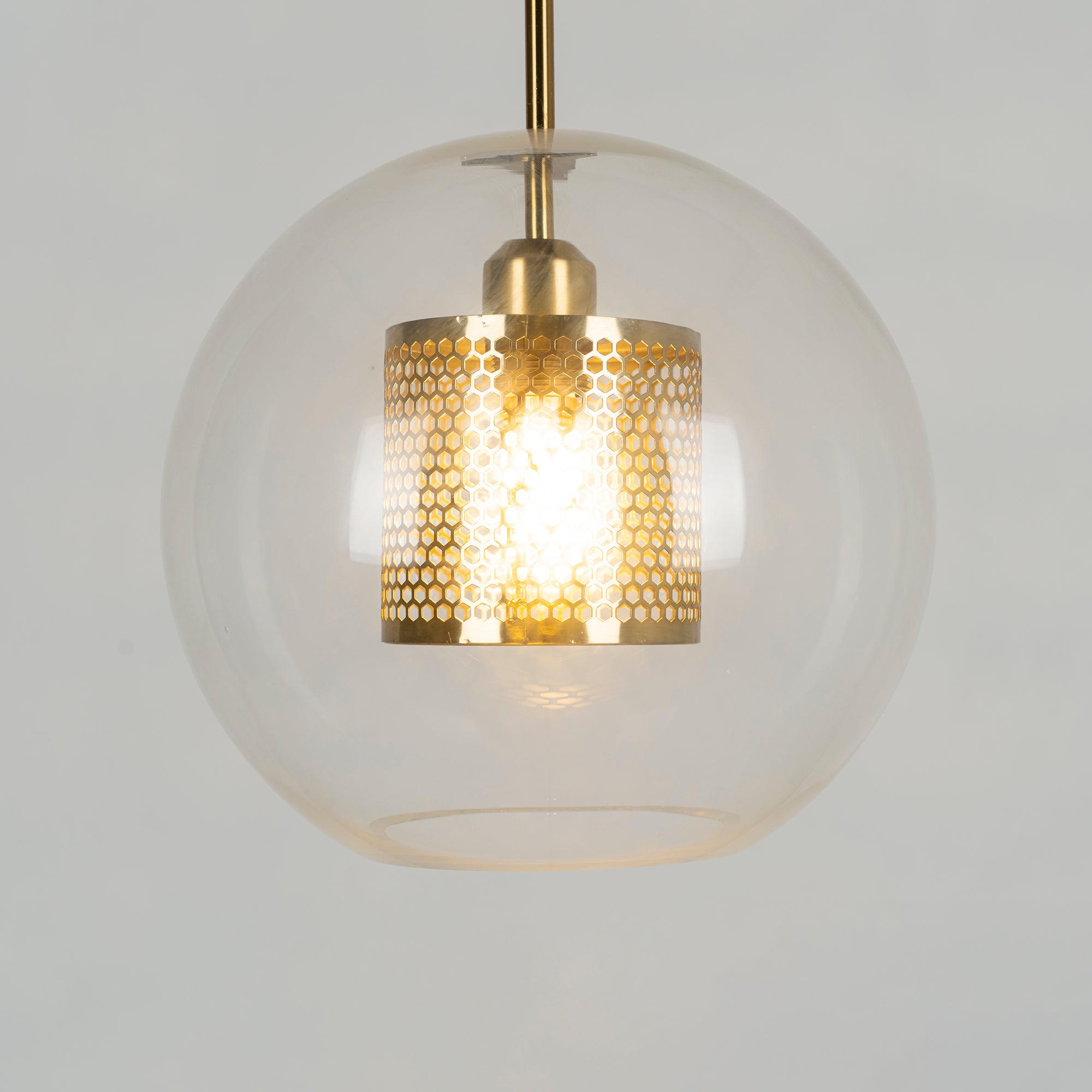 Chiswick Glass Pendant Light - Modern Hanging Ceiling Lamp for Kitchen Island, Dining Room & Bedroom Lighting