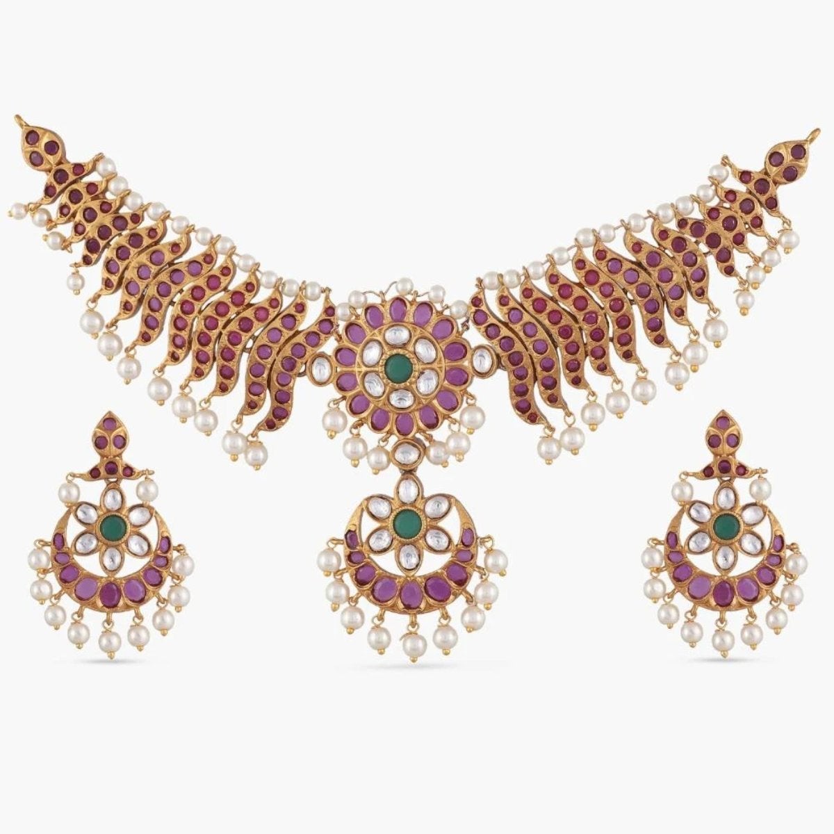 Vintage Antique Choker Necklace Set for Women - Elegant Gothic Lace Choker with Pearl & Crystal Jewelry for Parties, Weddings, Date Nights & Special Occasions