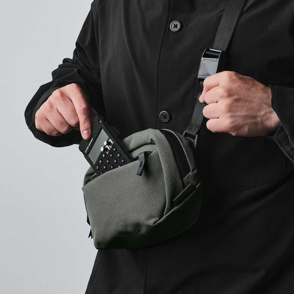 Go Sling Nano Sage Grey Axoflux - Lightweight Crossbody Bag for Travel, Hiking & Everyday Use - Durable & Water-Resistant for Outdoor Adventures