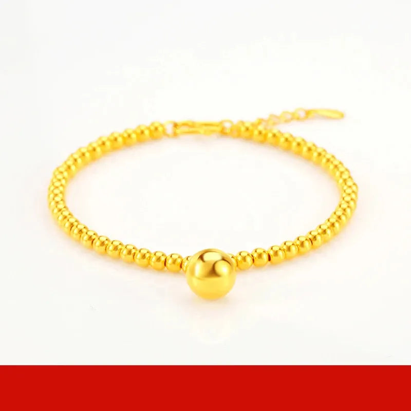 24K Pure Gold Bracelet for Women - 999 Solid Real Gold Bangle, Upscale Classic Jewelry Gift for Anniversary, Valentine's Day & Special Occasions
