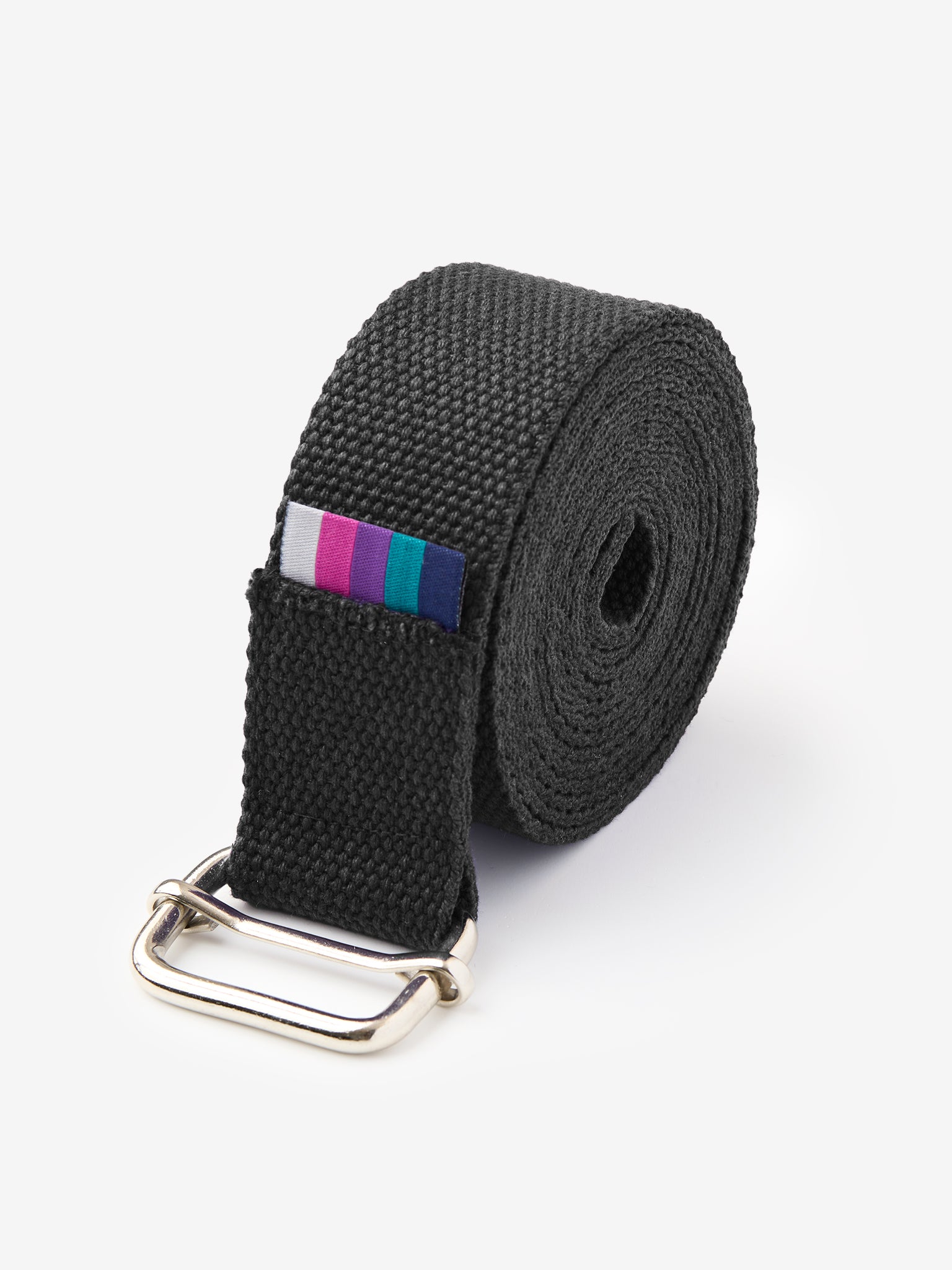 Organic Cotton Wide Yoga Belt for Stretching & Flexibility - Premium Yoga Strap for Poses, Pilates & Physical Therapy - Ideal for Home, Studio & Travel Use