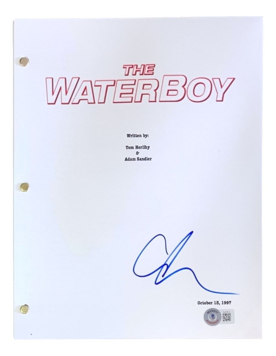 Adam Sandler Autographed The Waterboy Movie Script - Authentic Signed Memorabilia - Perfect for Movie Fans & Collectors - Great Gift for Comedy Lovers & Sports Film Enthusiasts