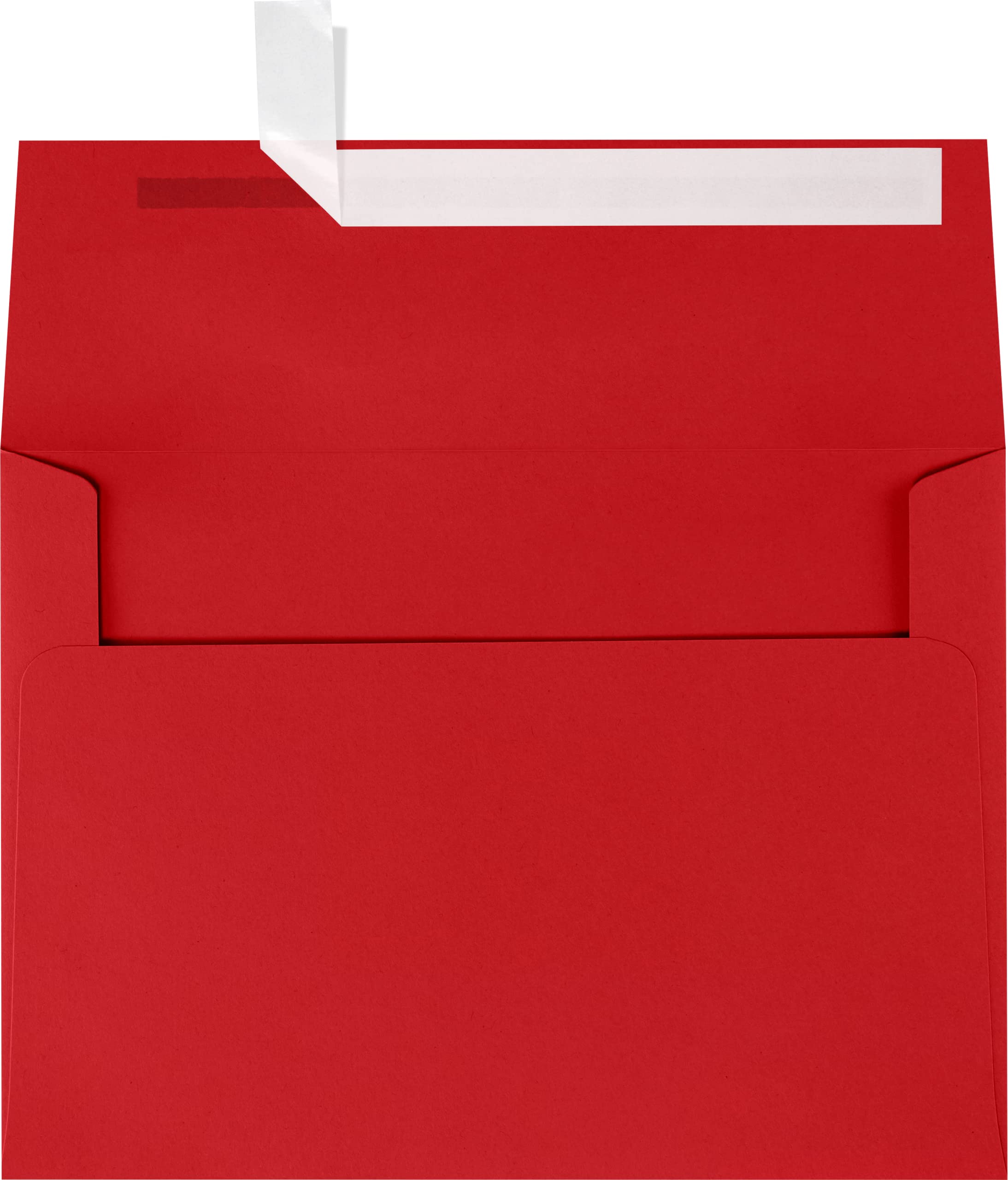 LUXPAPER A7 Printable Invitation Envelopes for 5x7 Cards - 80 lb. Ruby Red, Peel & Press Seal, 1000 Pack (5.25