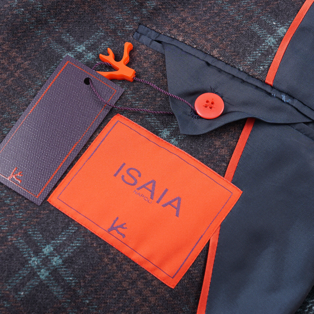 Isaia Men's Flannel Wool Cashmere Sport Coat - Premium Tailored Blazer for Business, Office & Formal Events
