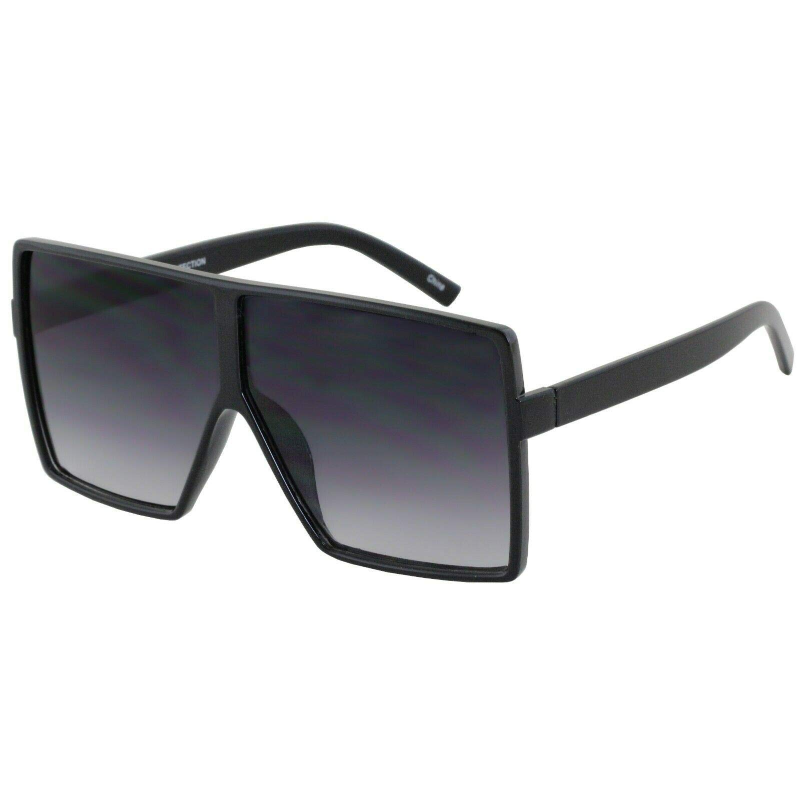 Stylish Square Oversized Sunglasses for Women & Men - UV Protection Flat Top Fashion Shades - Perfect for Beach, Driving, and Outdoor Activities
