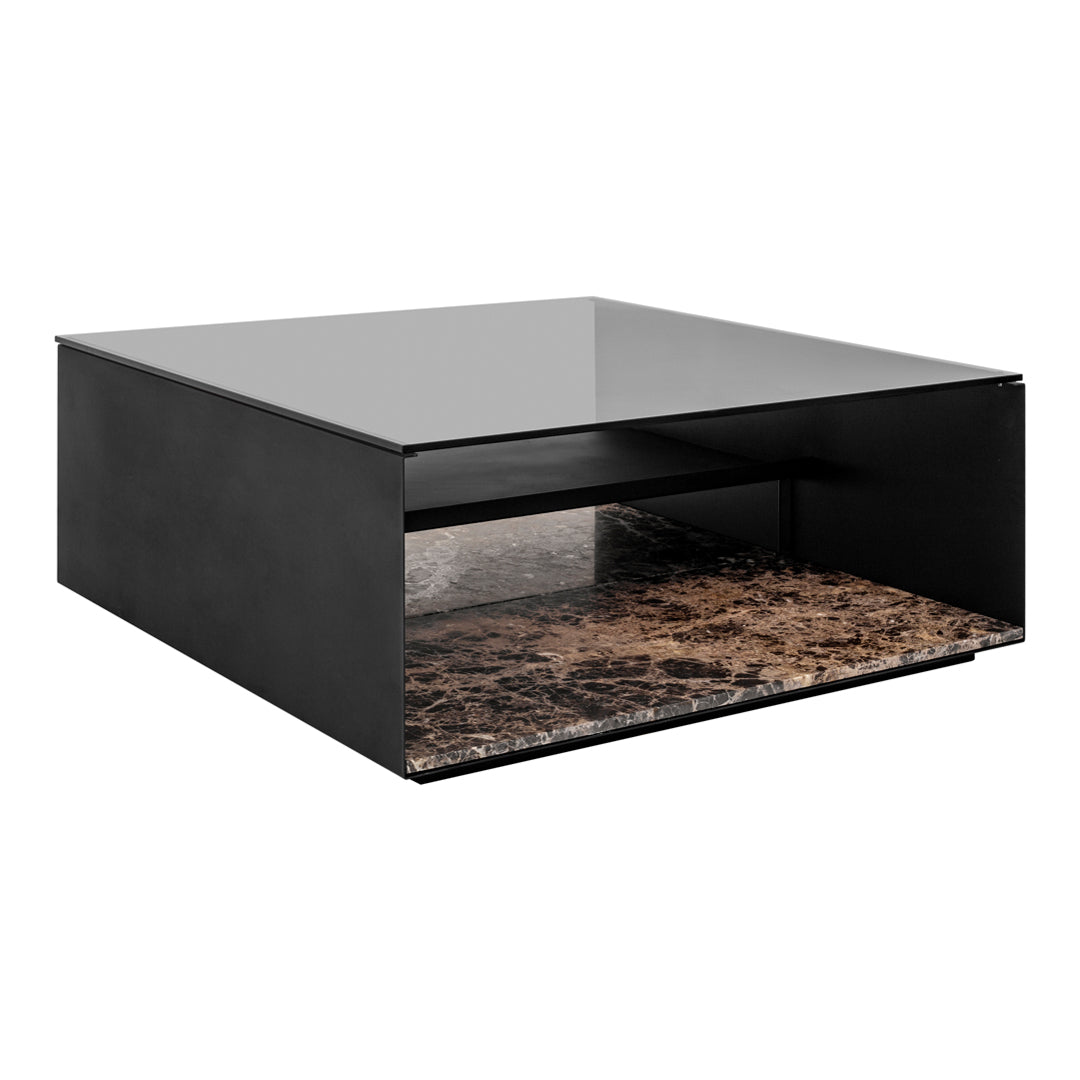 Modern Glass Top Expose Coffee Table - Stylish Living Room Centerpiece for Home Decor & Entertaining