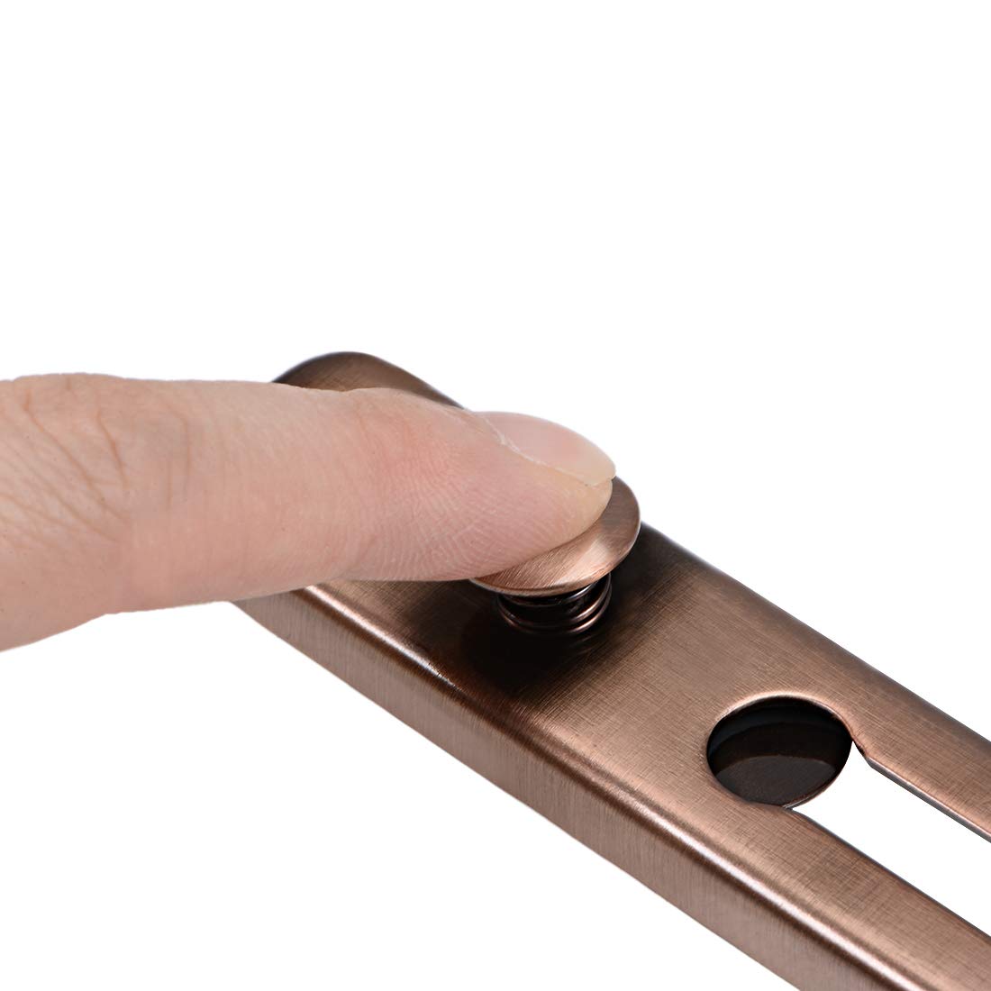 uxcell Spring-Loaded Chain Door Guard Lock - Anti-Theft Security Latch with Copper Finish for Home, Apartment & Office Safety | Perfect for Front Doors, Back Doors & Rental Properties