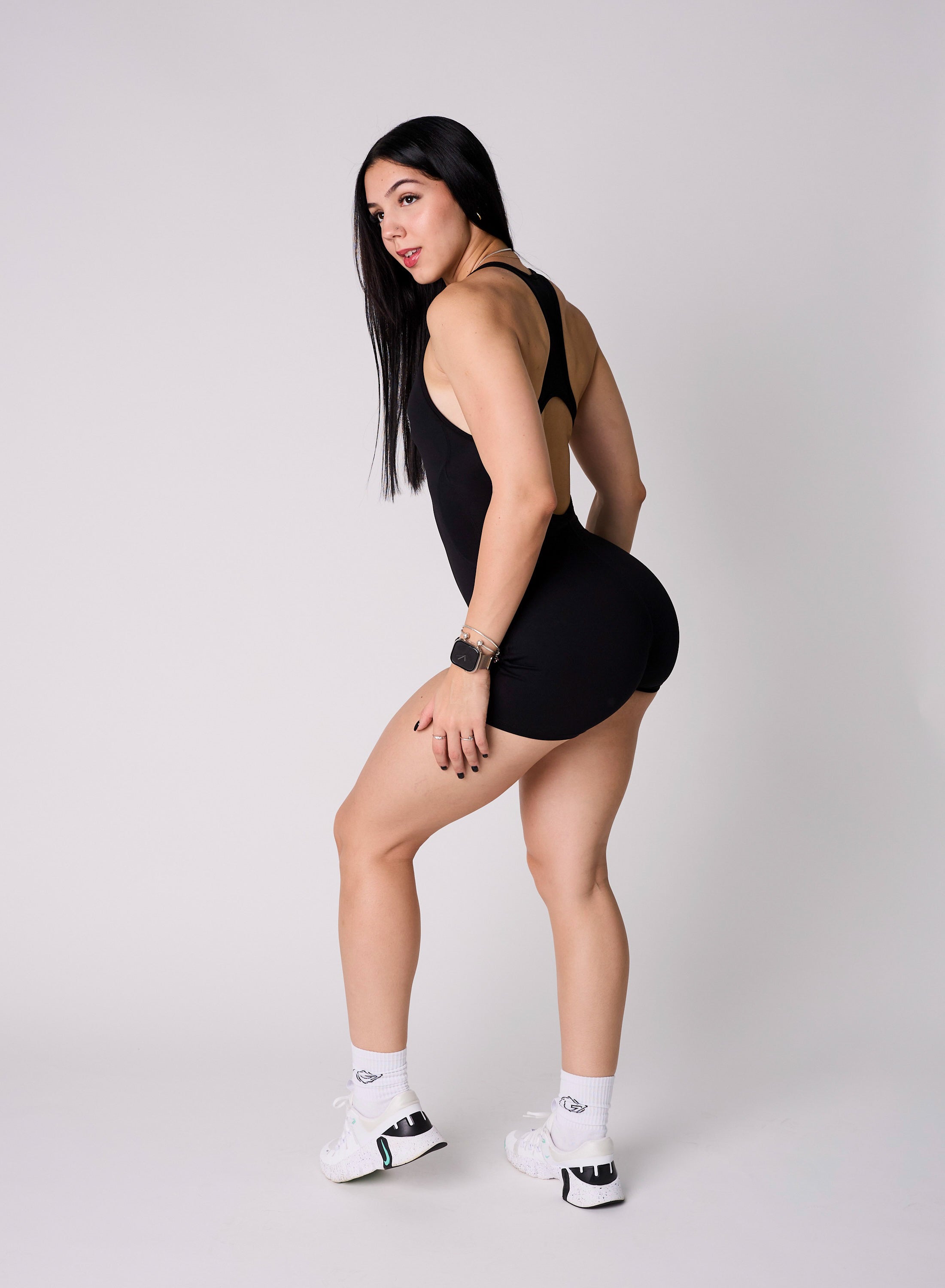 Pilates Mini Jumpsuit for Women - Stretchy Yoga Romper - Workout & Lounge Wear for Pilates, Yoga, and Gym Sessions