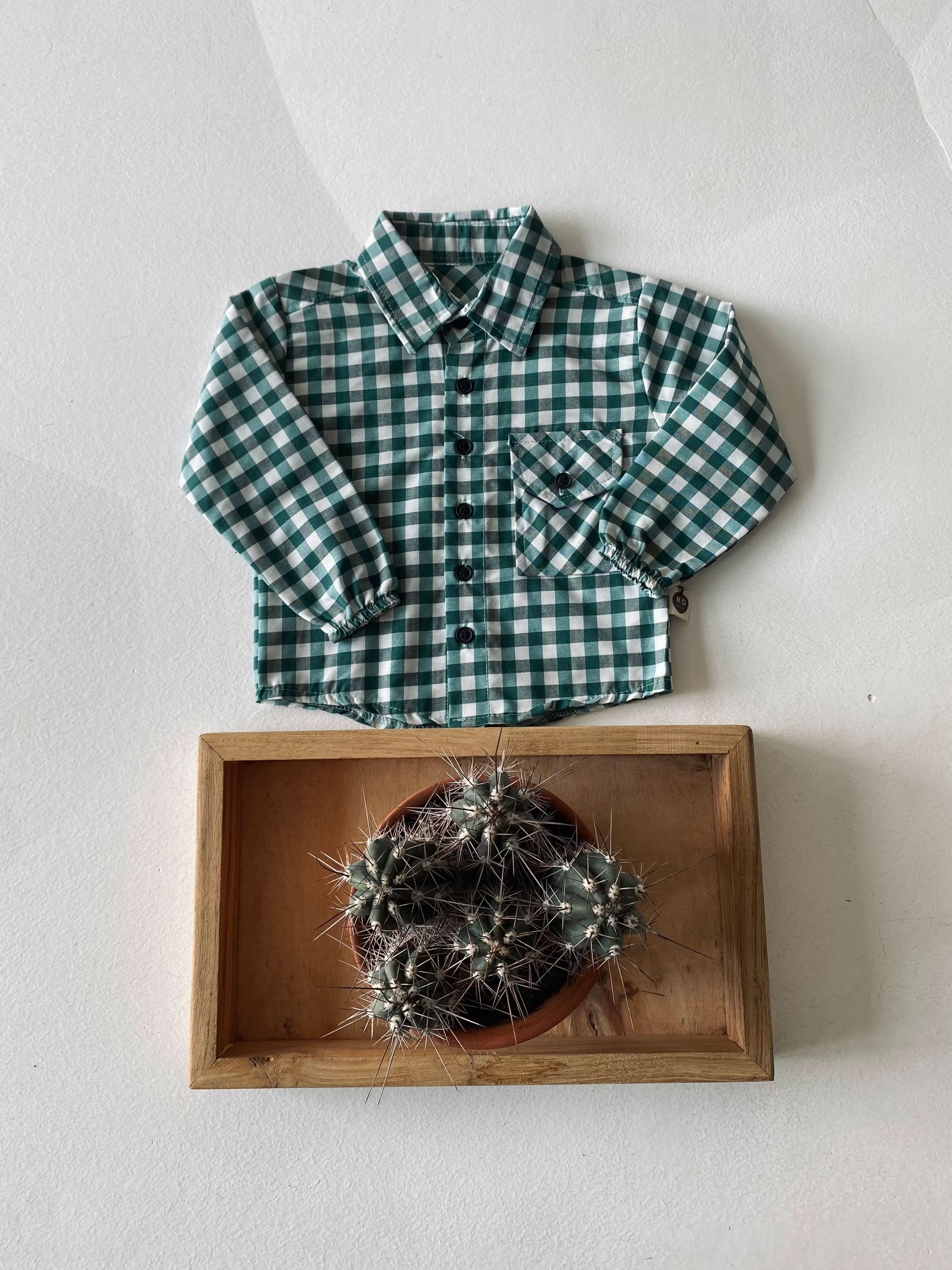 Stylish Plaid Shirt for Babies - Soft & Comfortable Cotton Baby Shirt for Boys & Girls - Perfect for Casual Outings, Family Photos & Everyday Wear