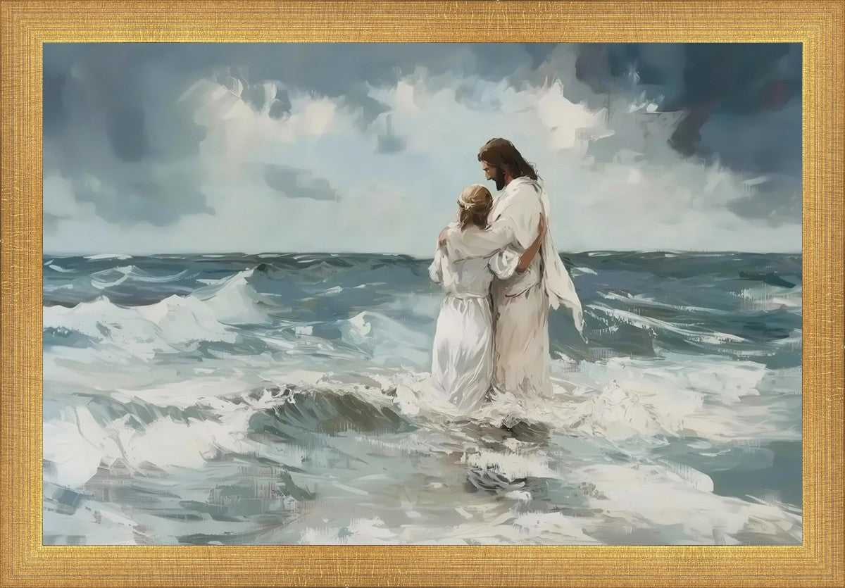 Be Still By Gabriel Heaton - Inspirational Christian Wall Art for Home & Office Decor - Perfect for Living Room, Bedroom, or Gift