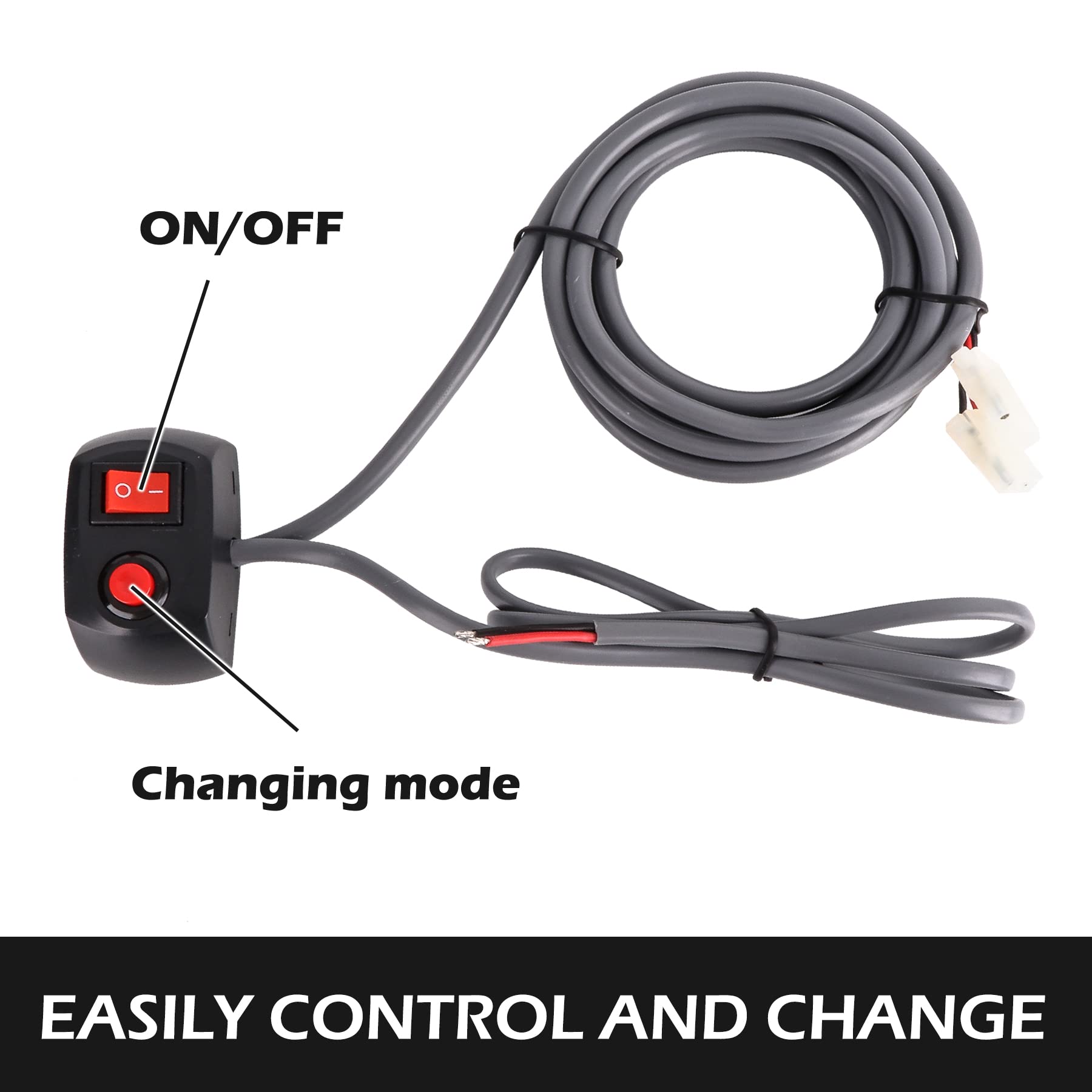 6 HID Bulbs Hideaway Strobe Lights Kit with 13 Flashing Modes & Memory Recall - 16ft Power Cord & Controller - Emergency Vehicle Strobe Lights for Trucks, Cars, Police, Construction (White) - Perfect for Roadside Emergencies, Security Alerts & Warning Signals