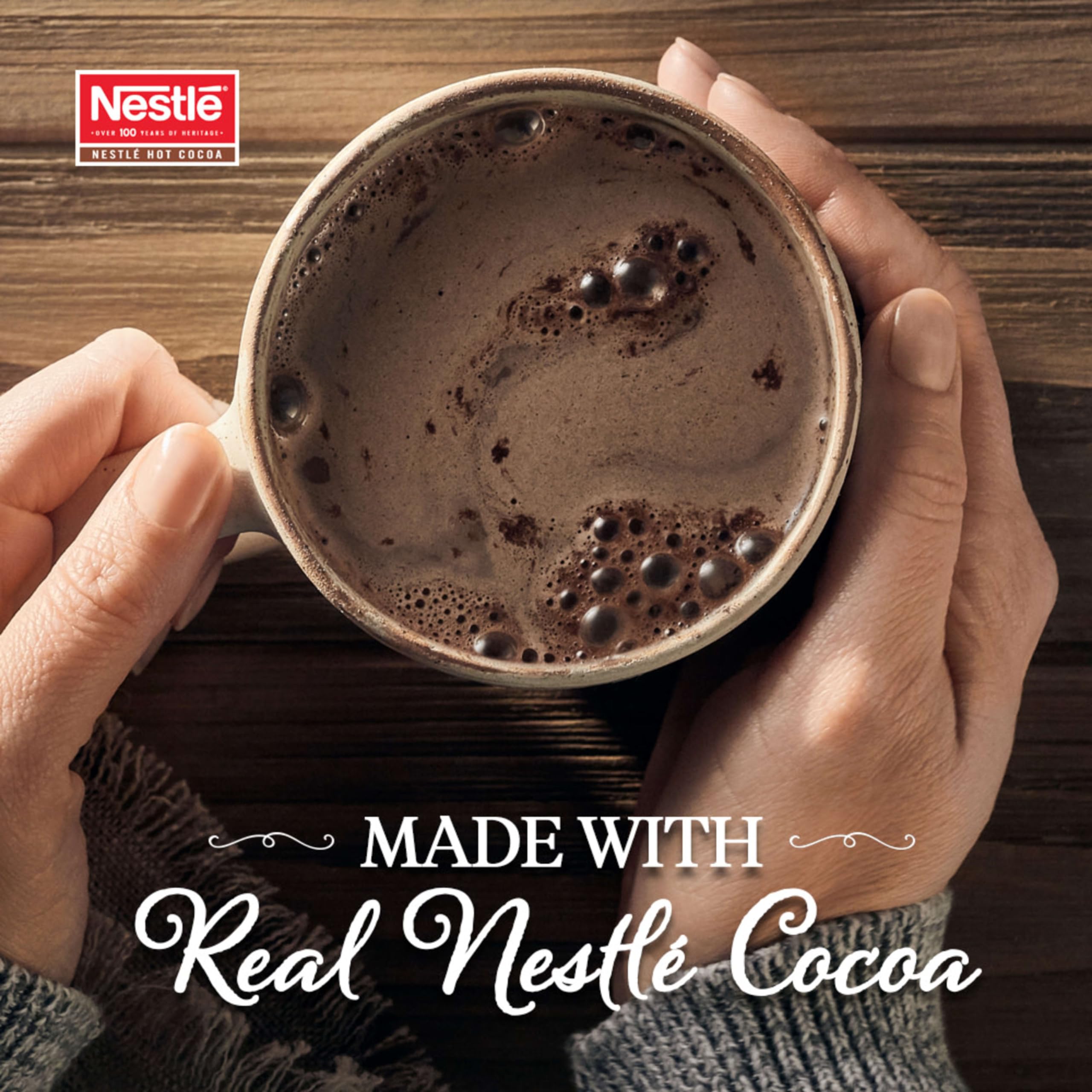 Nestle Rich Chocolate Flavor Hot Cocoa Mix - Bulk Whipped Hot Chocolate Powder, 1.5 lb Bag (Pack of 12) - Perfect for Winter Warmth, Holiday Gifts & Cozy Family Moments