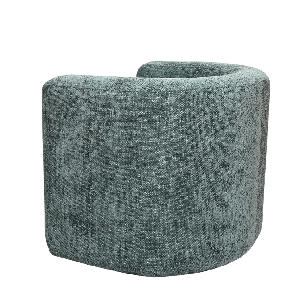 Alaina Textured Fabric Accent Armchair - Teal Blue Lounge Chair for Living Room, Bedroom & Office - Modern Occasional Seating with Comfortable Upholstery