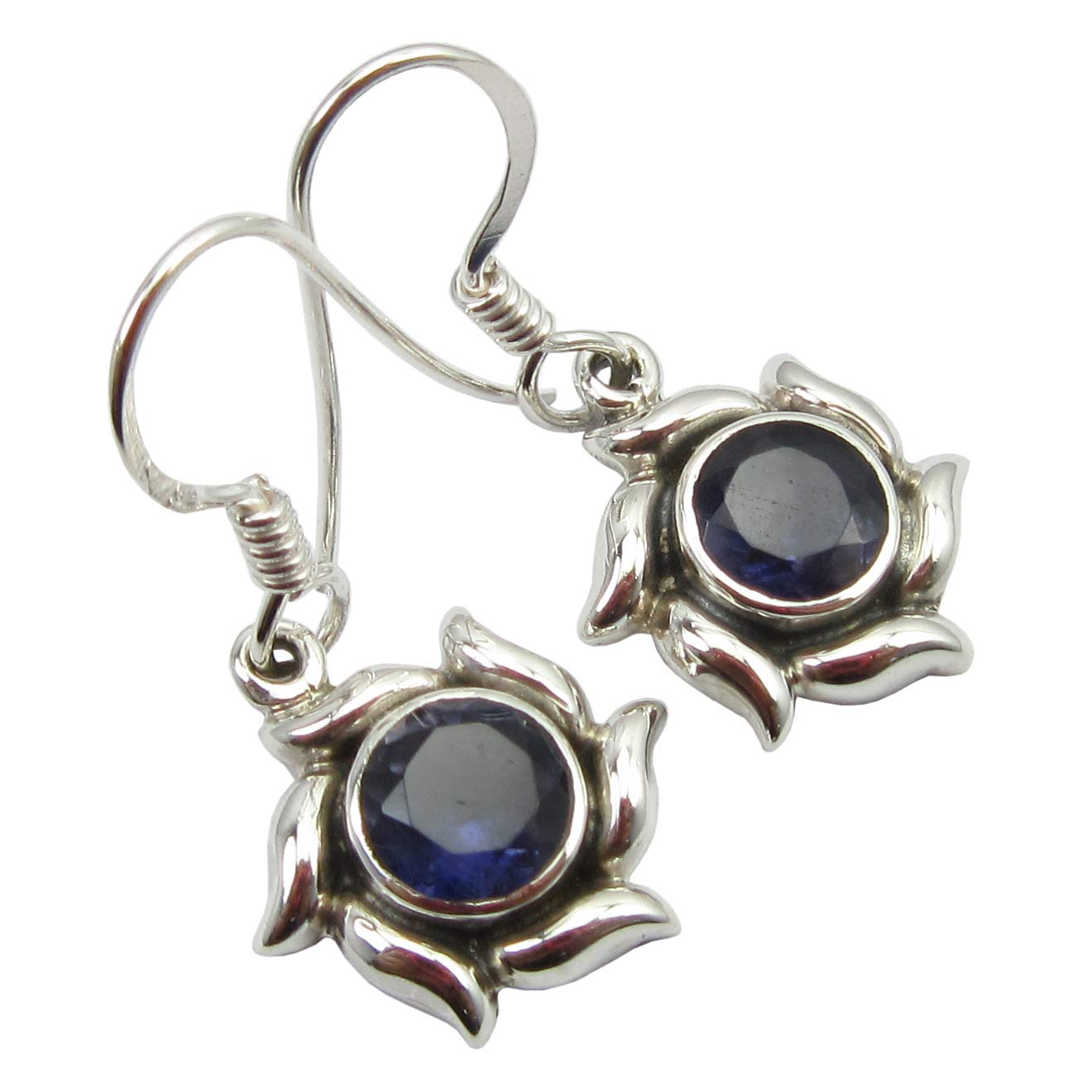 Natural Iolite Earrings 1.1